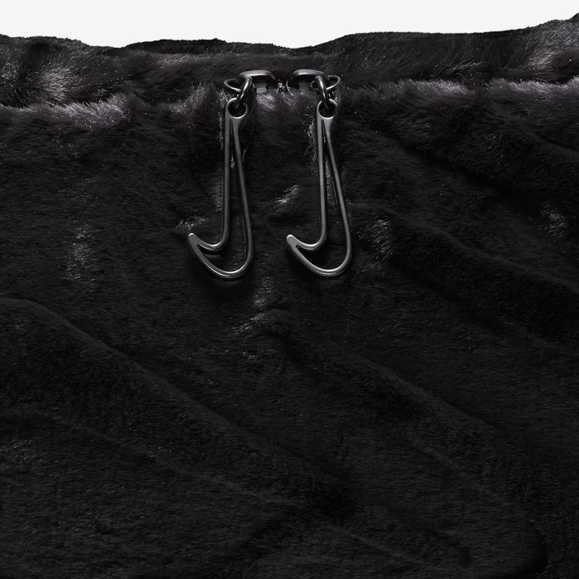 NK NSW FX FUR SLOUCHY BAG - BEYAZ