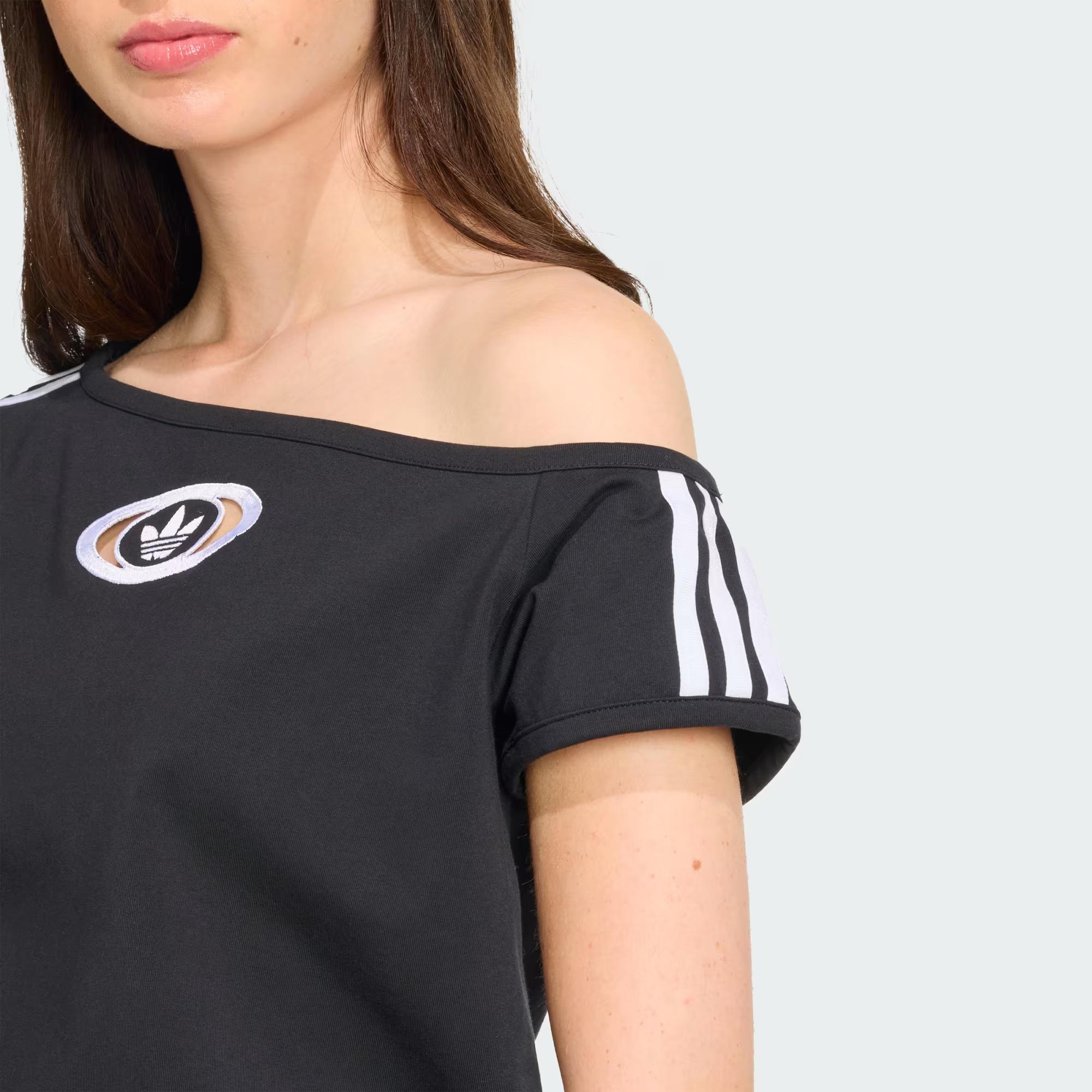 OFFSHOULDER TEE - ADIDAS SIYAH
