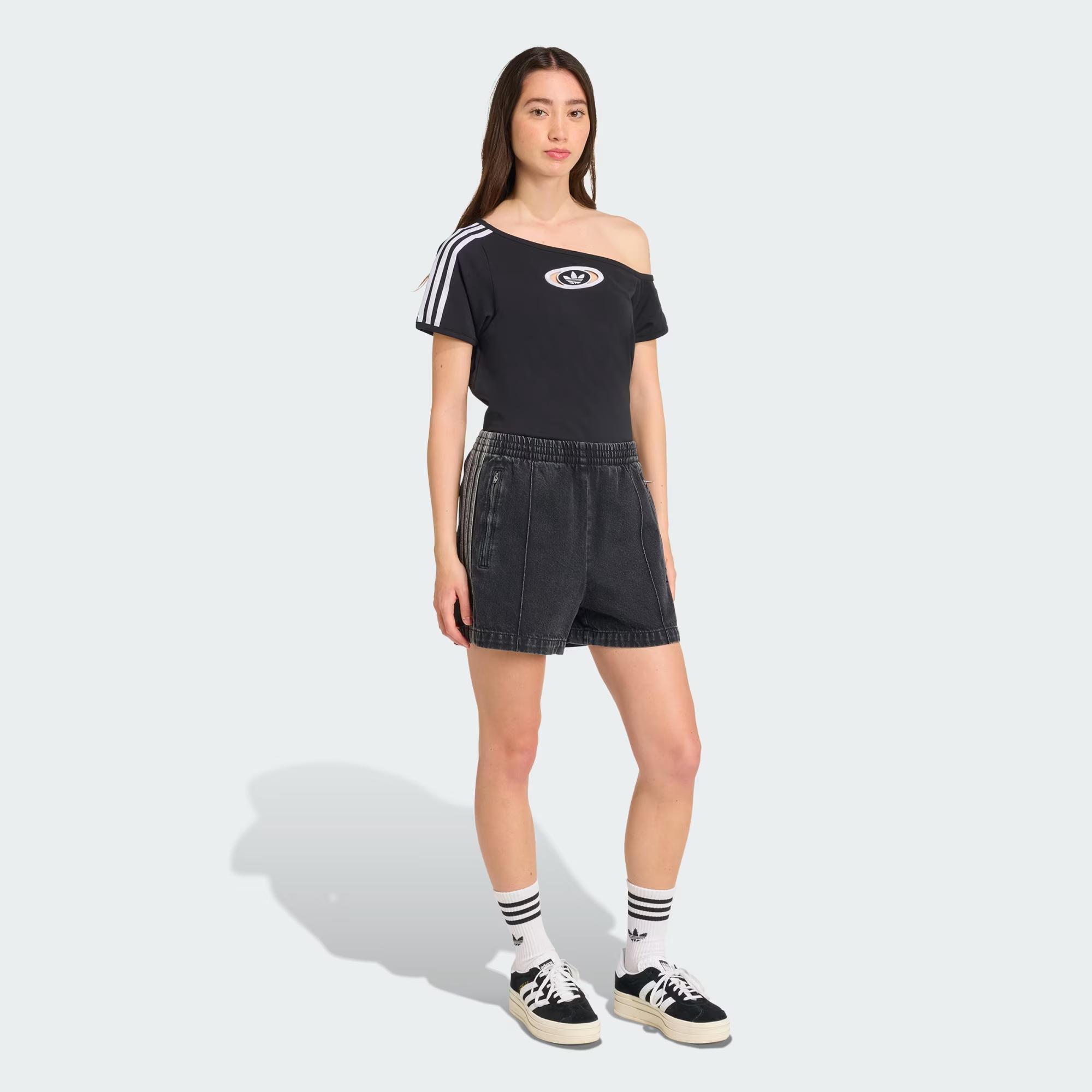 OFFSHOULDER TEE - ADIDAS SIYAH