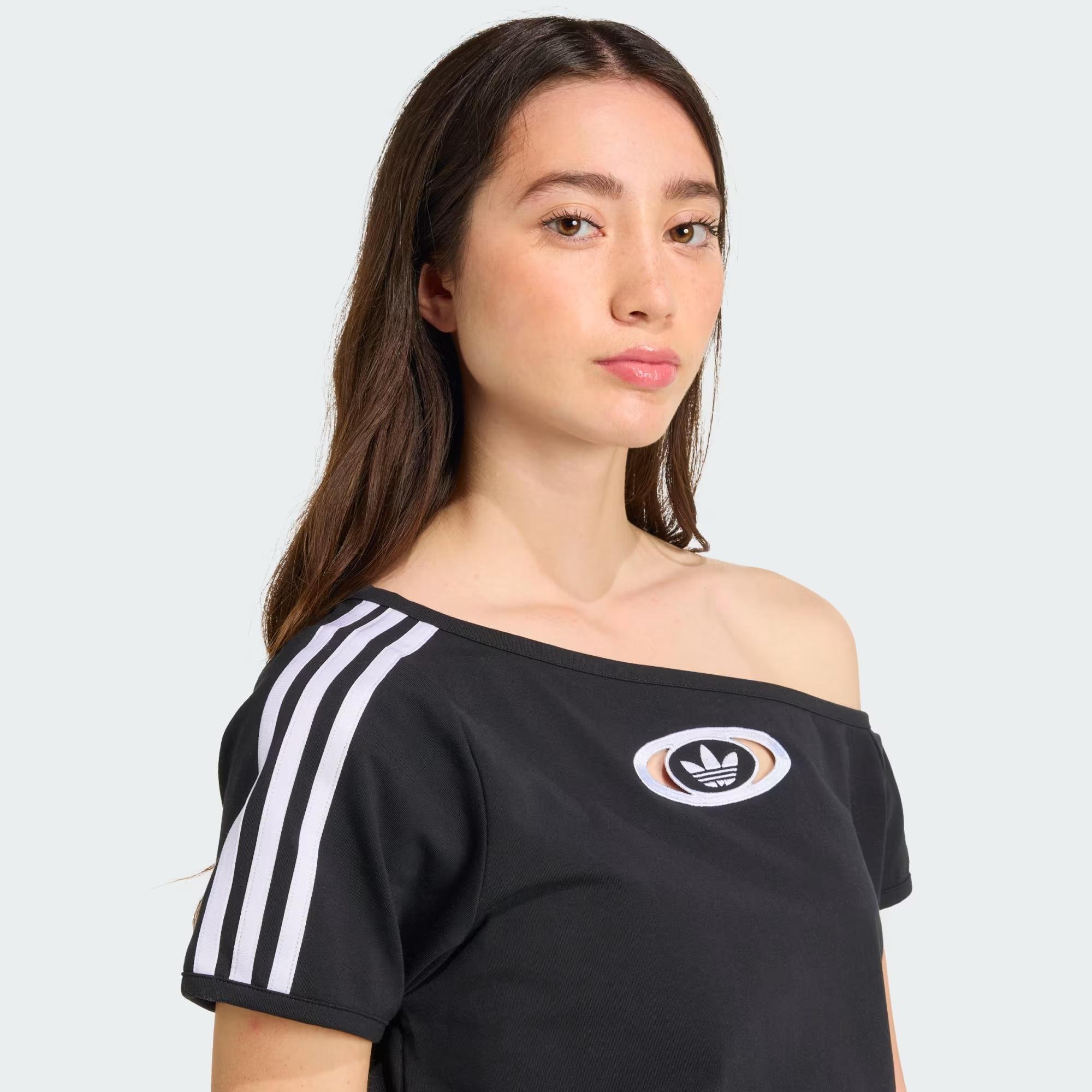 OFFSHOULDER TEE - ADIDAS SIYAH
