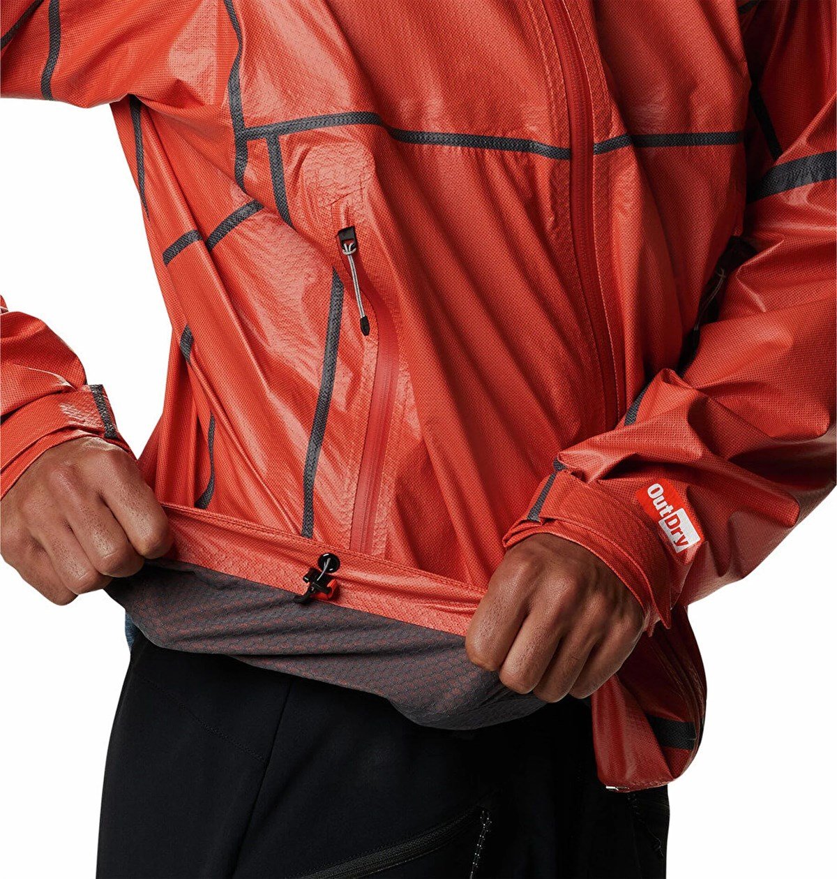 OUTDRY EXTREME MESH HOODED SHELL - TABA/BEYAZ