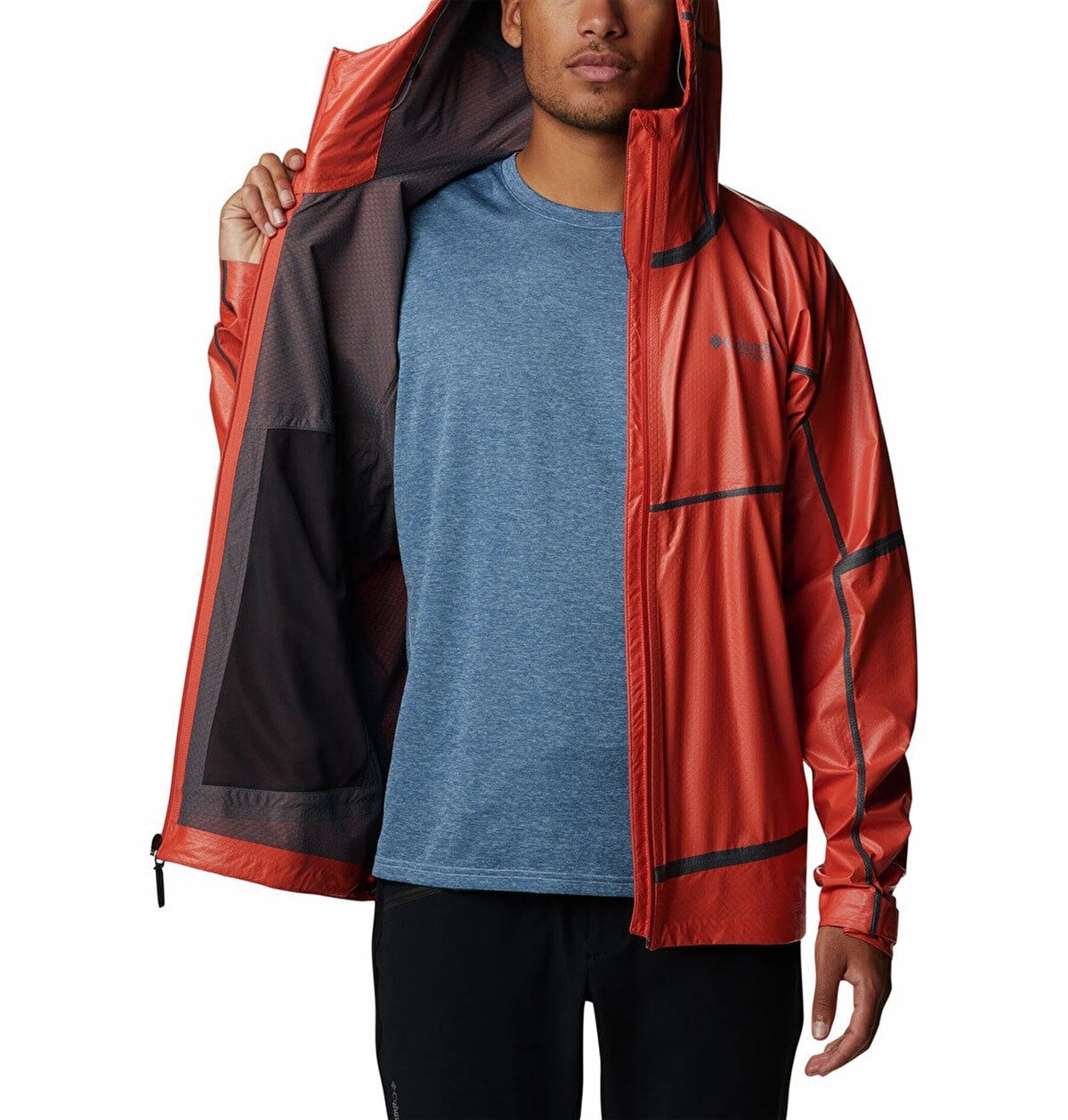 OUTDRY EXTREME MESH HOODED SHELL - TABA/BEYAZ