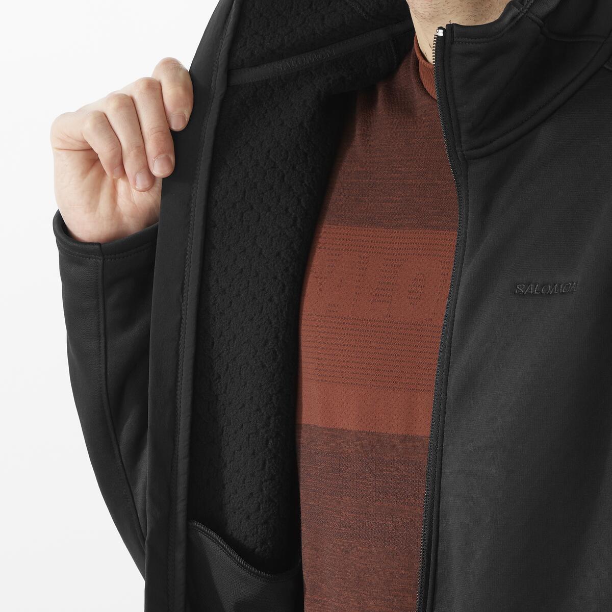 OUTLINE WARM FLEECE FZ M - SIYAH