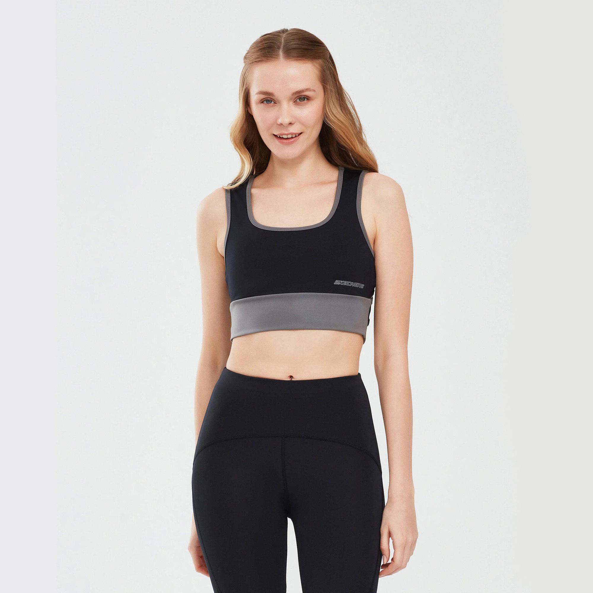 Performance Coll. W Mid Support Bra - SİYAH