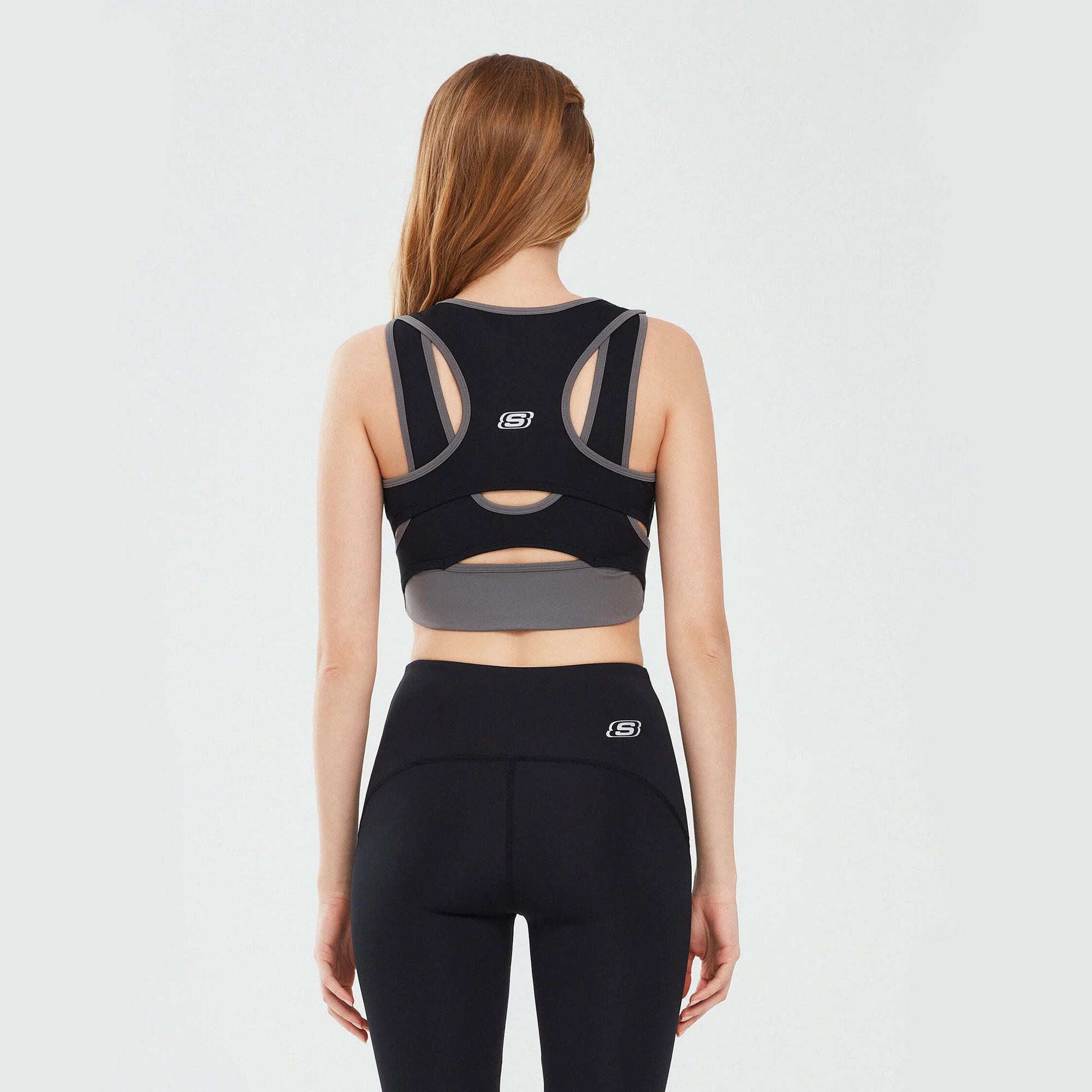 Performance Coll. W Mid Support Bra - SİYAH