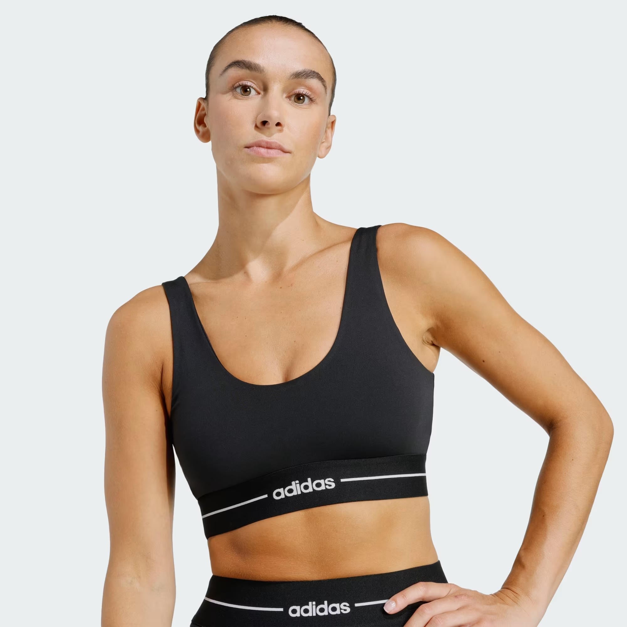 Q1 HYG LS BRA - ADIDAS SIYAH