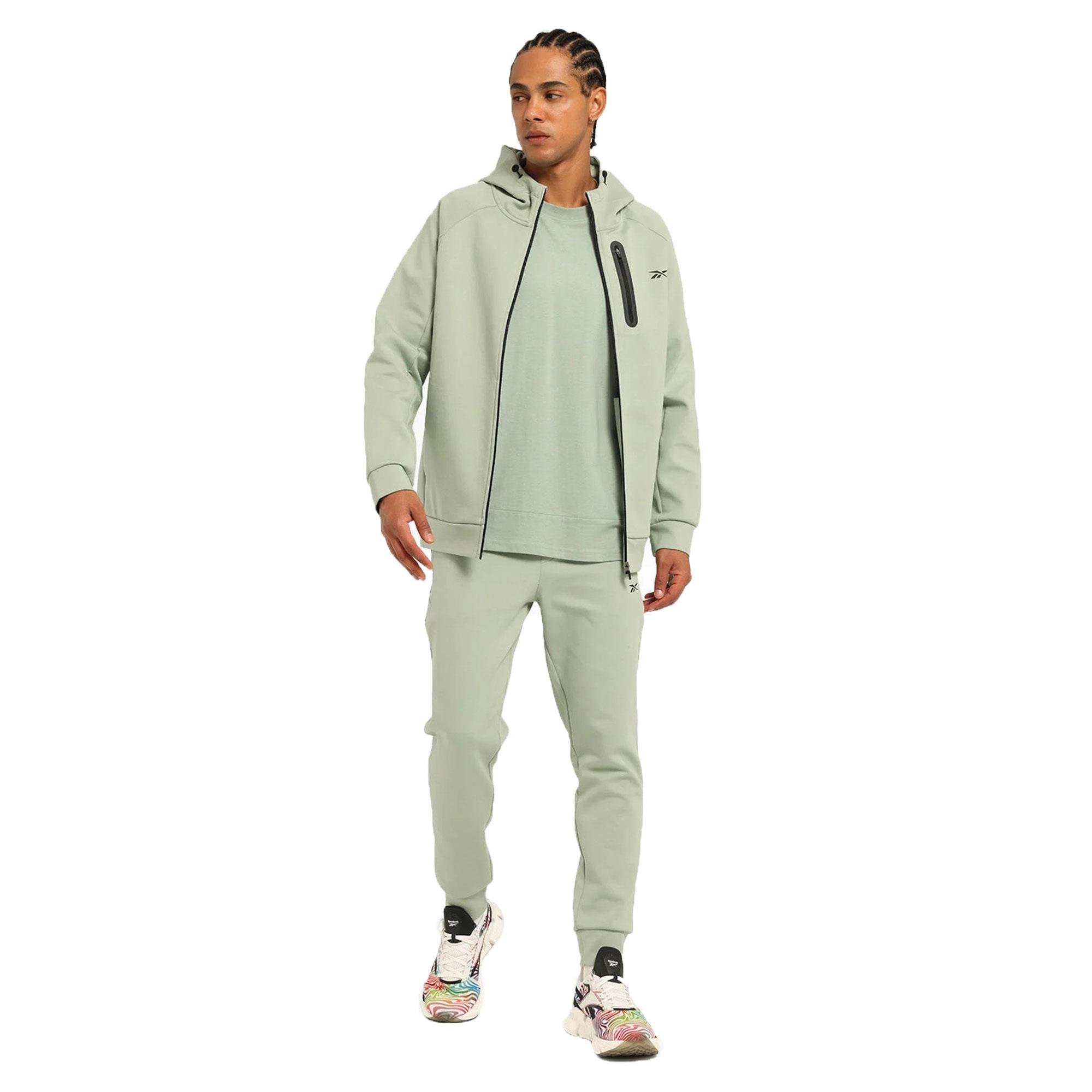 REEBOK DESCE FZ SWEAT SHIRT - YEŞİL