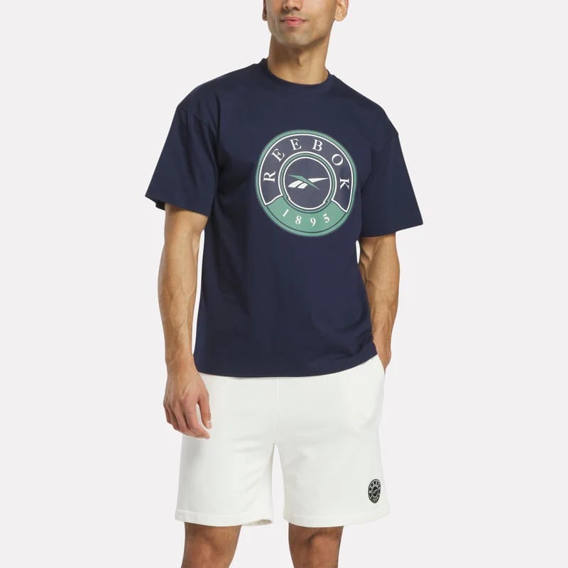 REEBOK LAWN CLUB TŞÖRT ERKEK - LACİVERT
