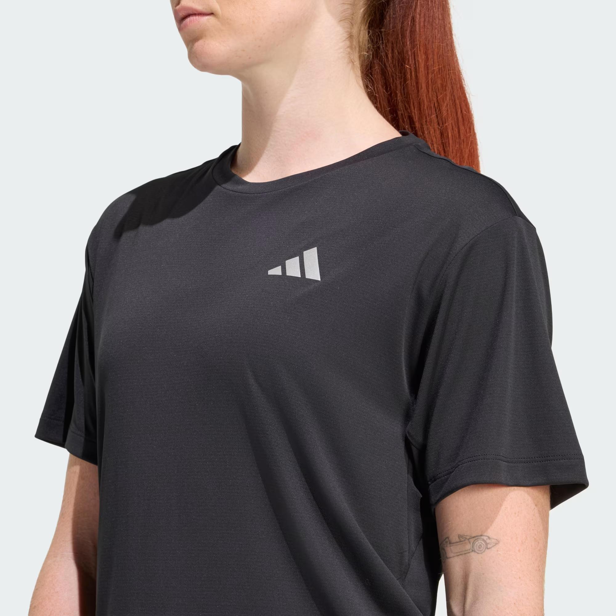 Run Ess Tee W - ADIDAS SIYAH