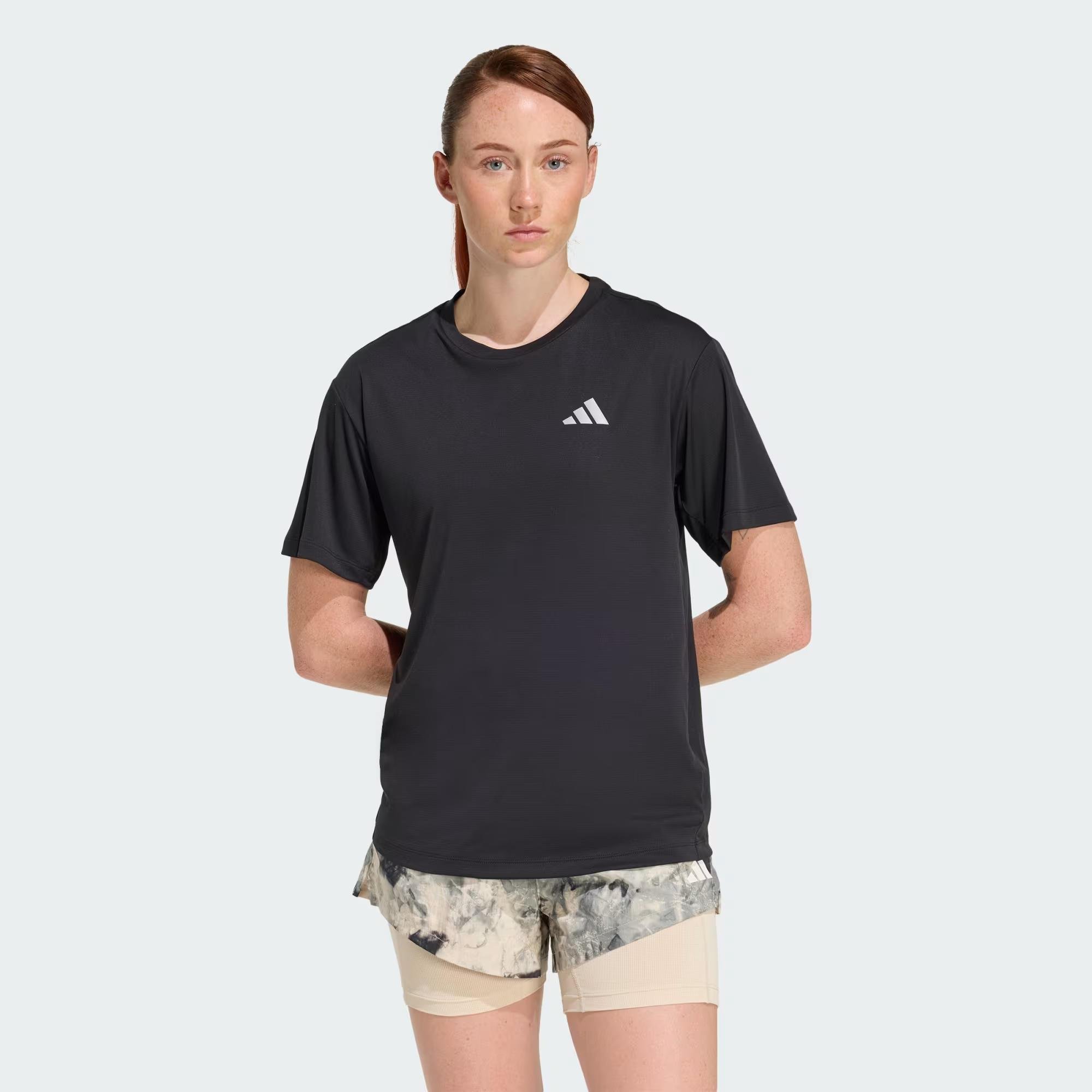Run Ess Tee W - ADIDAS SIYAH