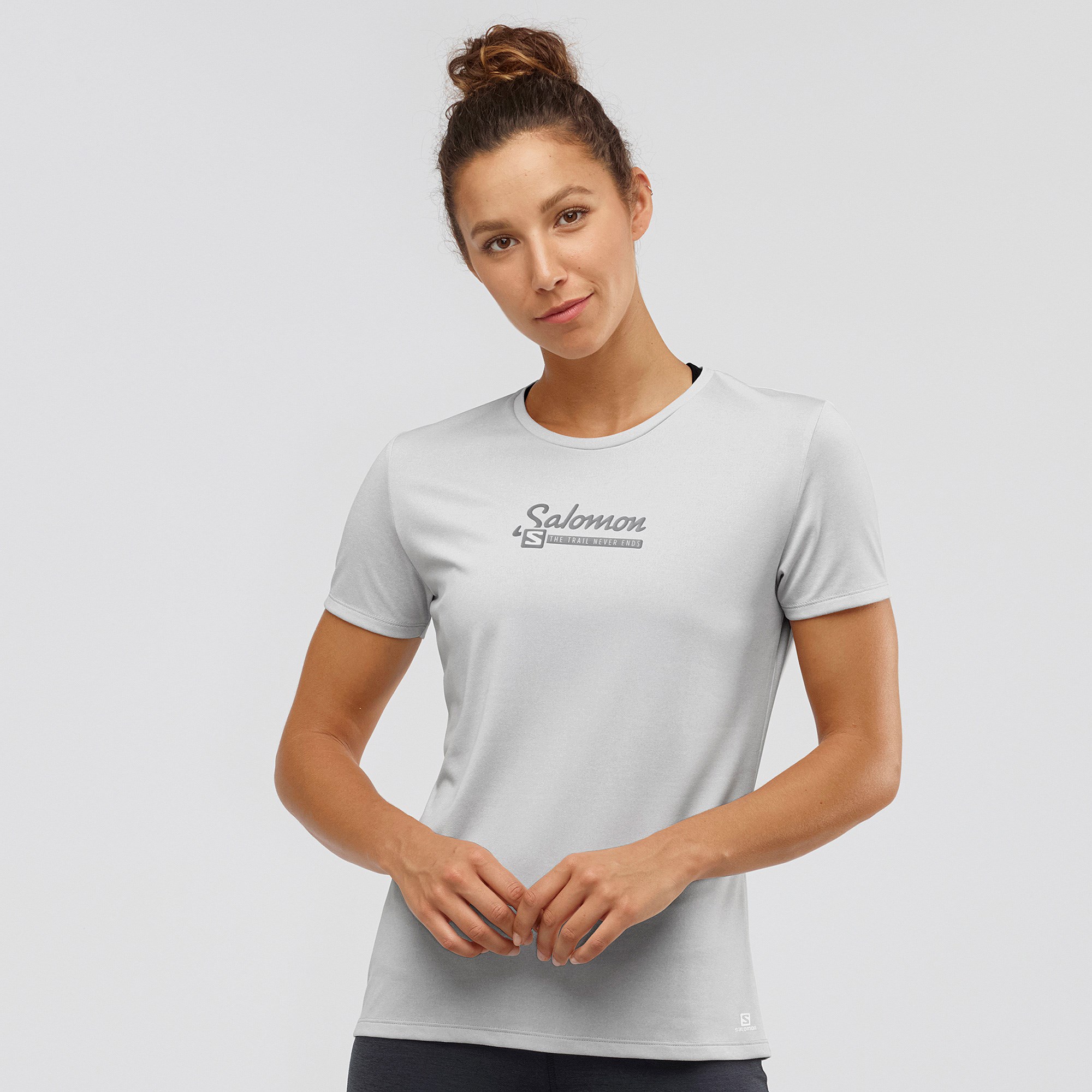 Salomon Comet Classic Tee W Heather Kadın Outdoor Tişört 