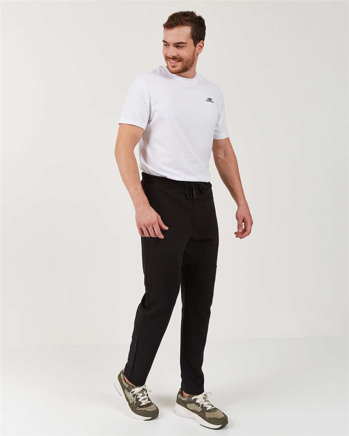Skechers Lw Fleece M Front Pieced Slim Pant Erkek Eşofman Altı