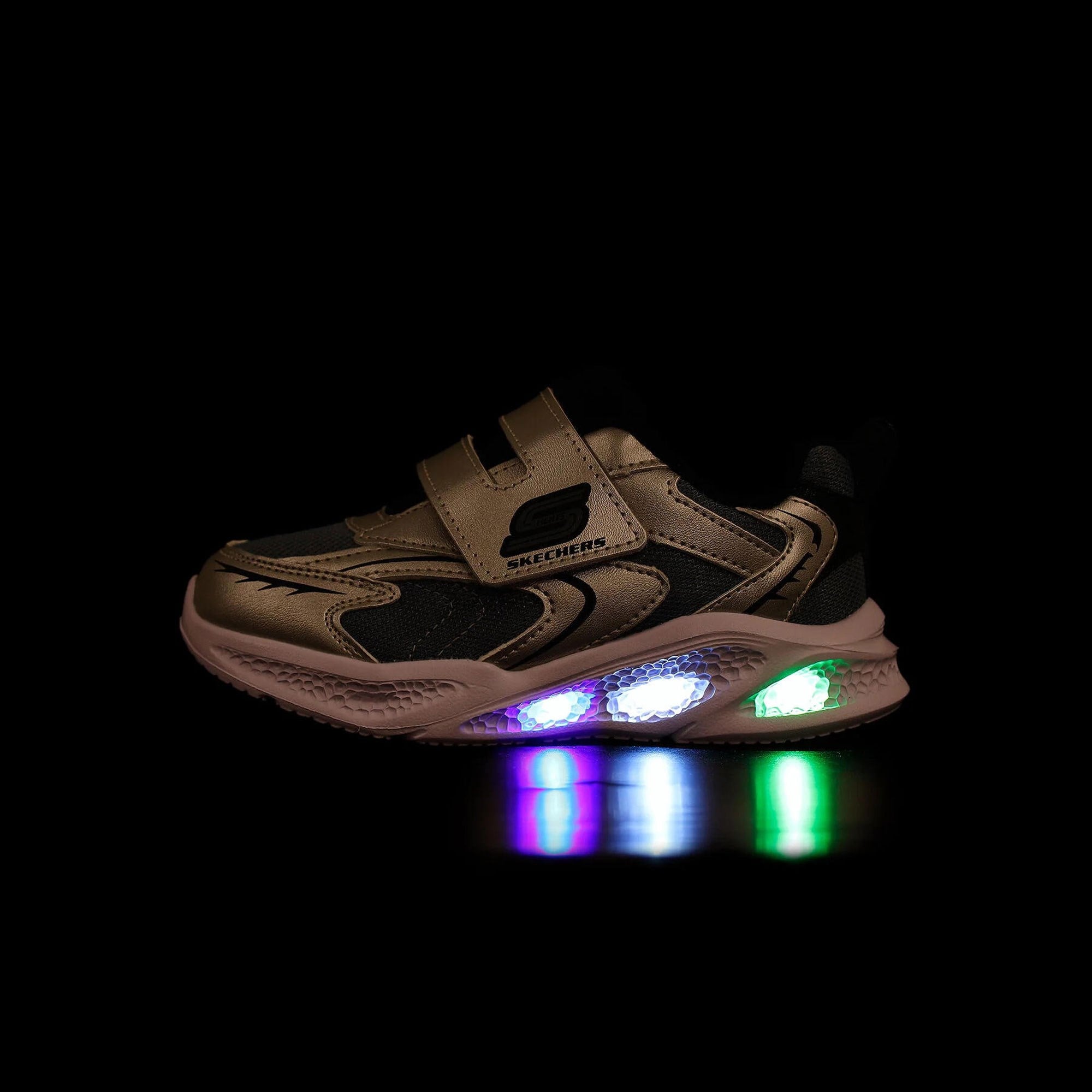 SKECHERS METEOR-LIGHTS - GLOW SPIKE - SLBK