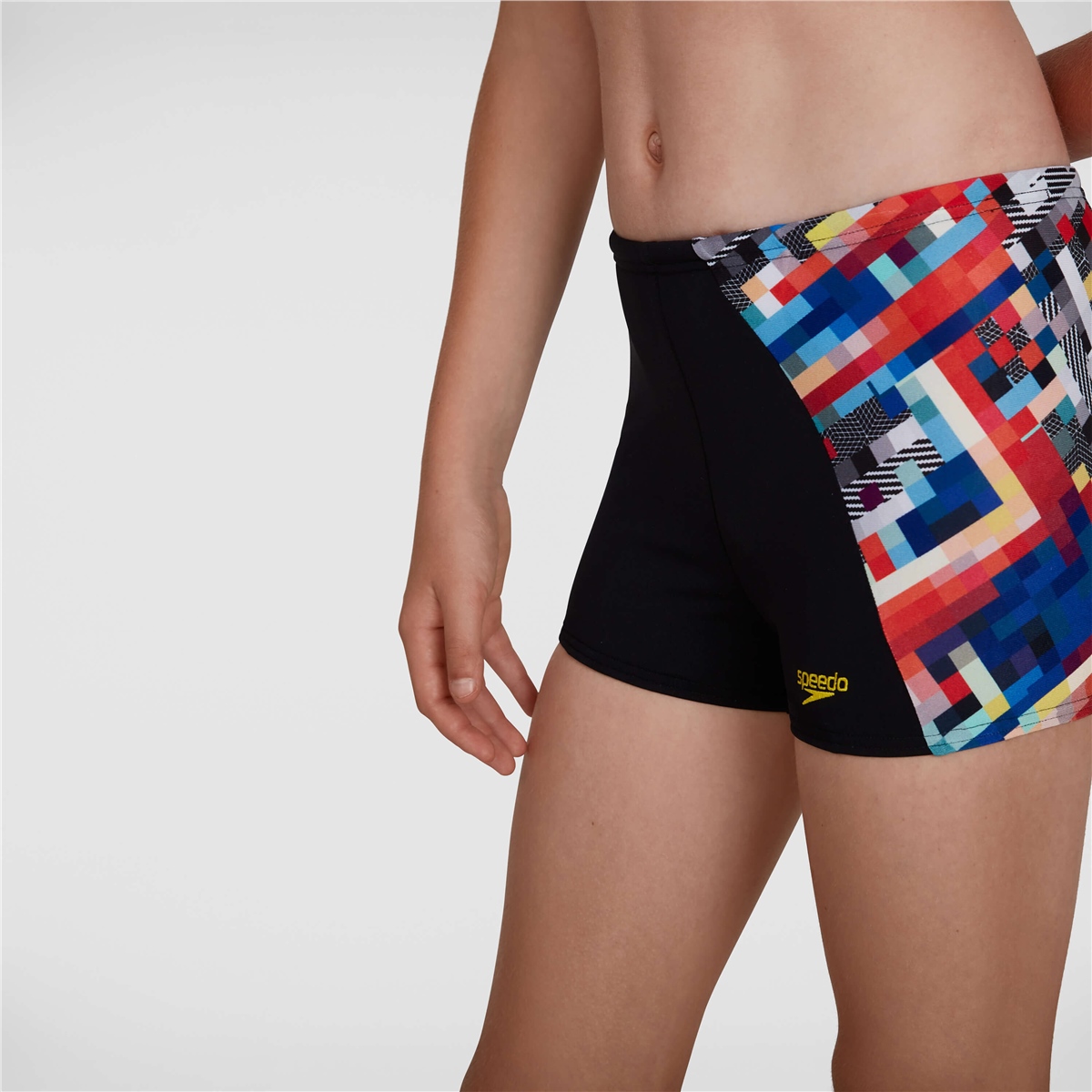 Speedo Junior GlitchCode Aquashort Çocuk Yüzücü Mayosu