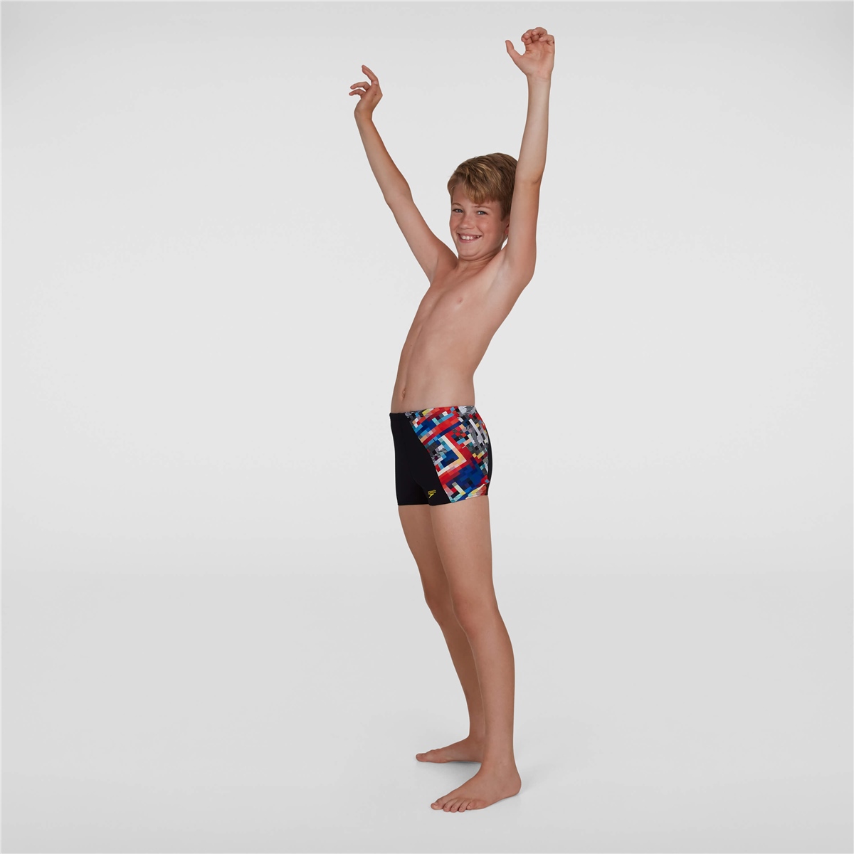 Speedo Junior GlitchCode Aquashort Çocuk Yüzücü Mayosu