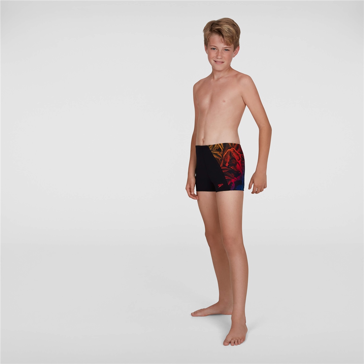 Speedo Junior GlitchCode Aquashort Çocuk Yüzücü Mayosu