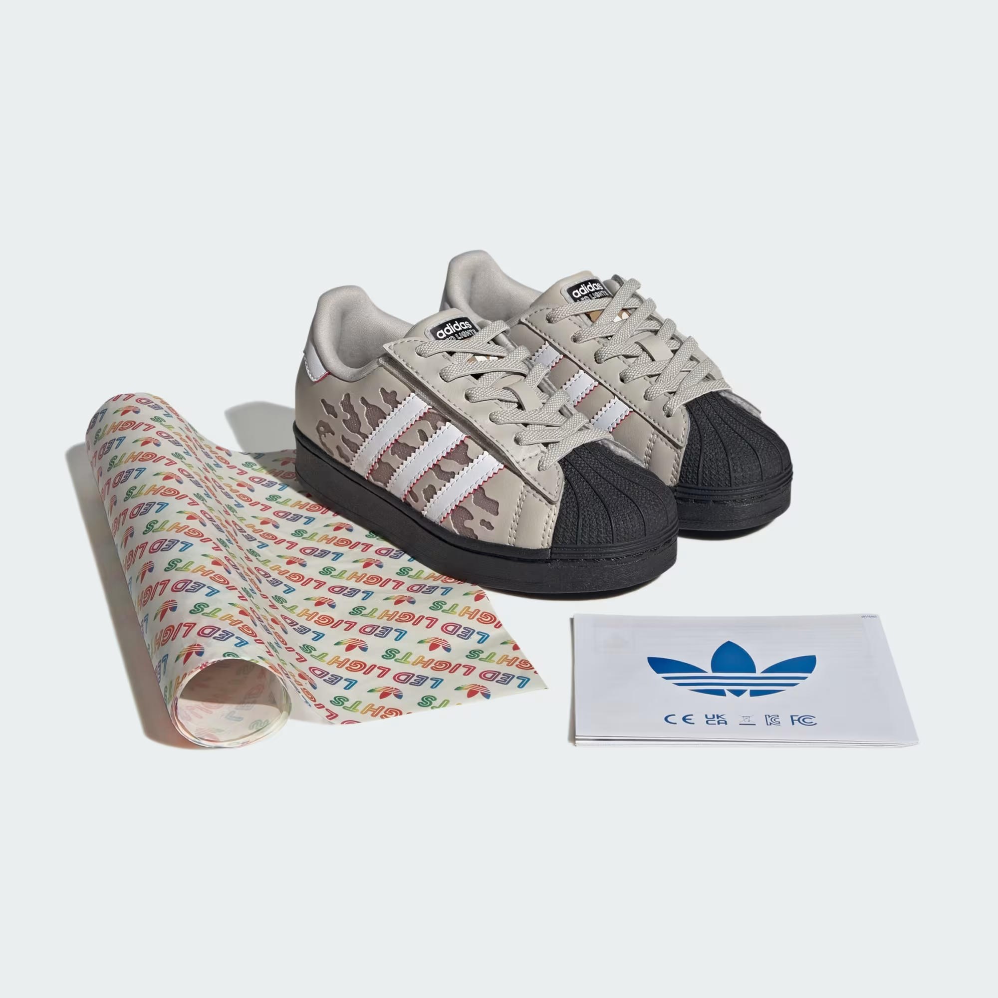 SUPERSTAR LED LIGHTS CF EL C - ADIDAS SIYAH