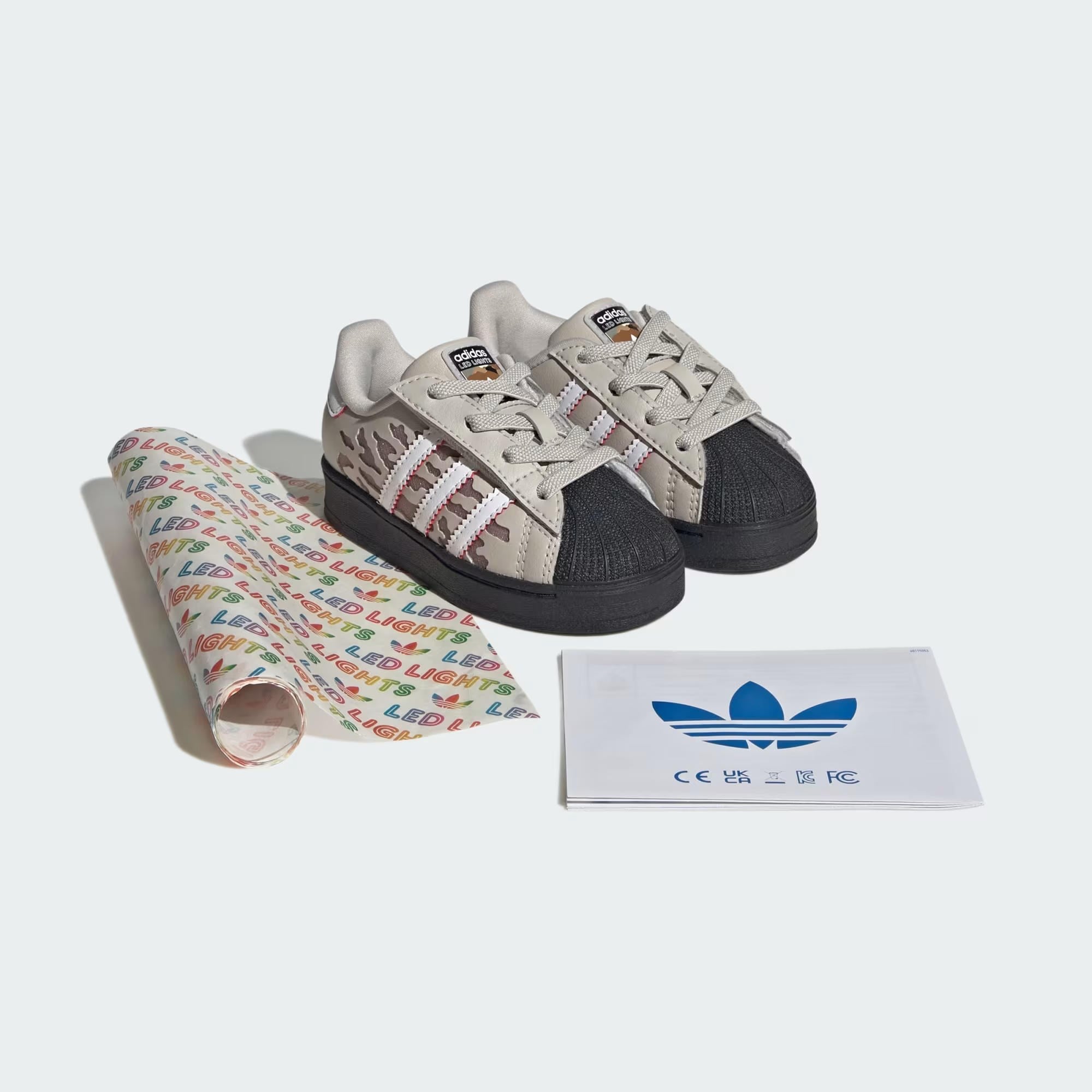 SUPERSTAR LED LIGHTS CF EL I - ADIDAS SIYAH
