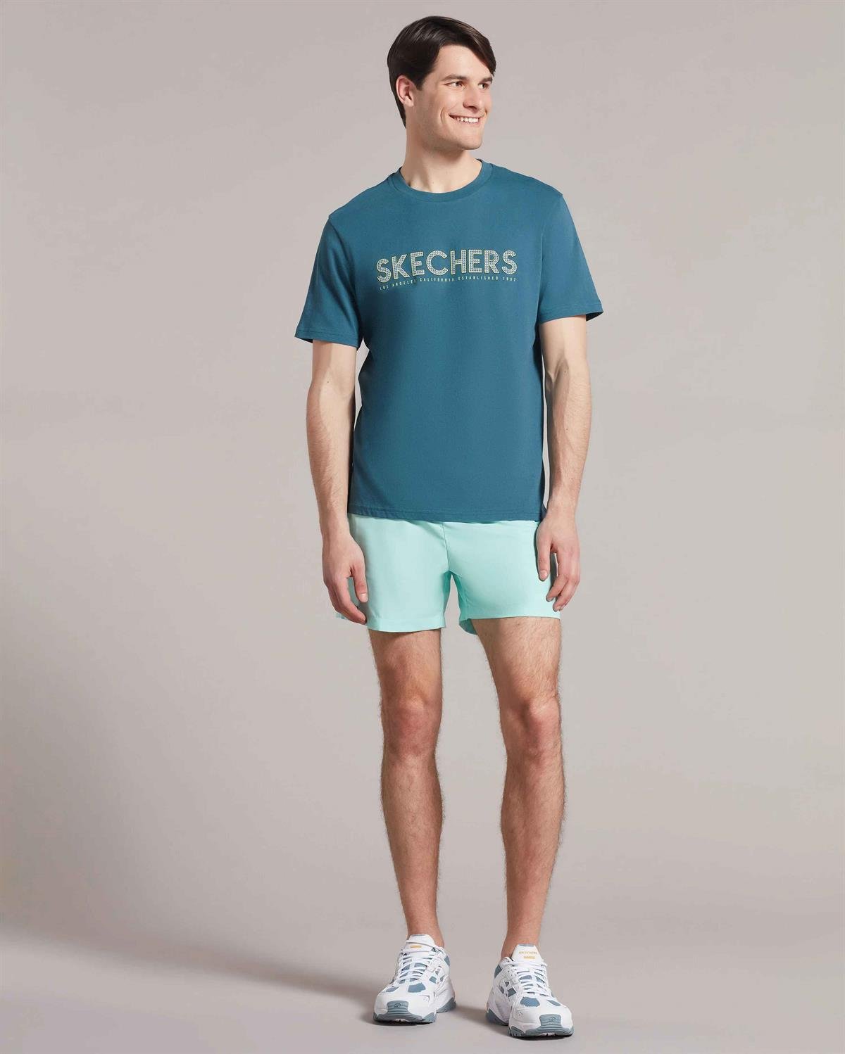 Swimwear M 5 inch Swimshort - BEYAZ/TURUNCU