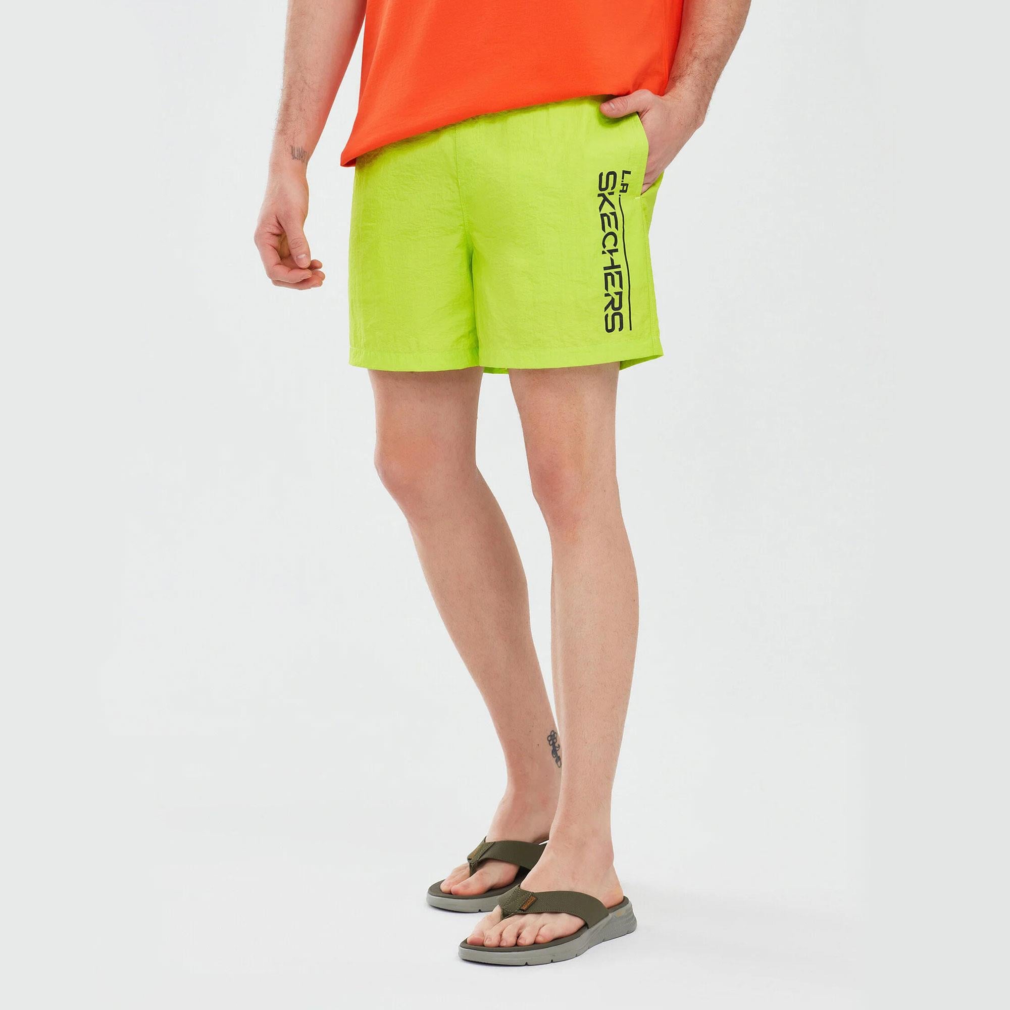 Swimwear M 5 inch Swimshort - GÜMÜŞ/KIRMIZI