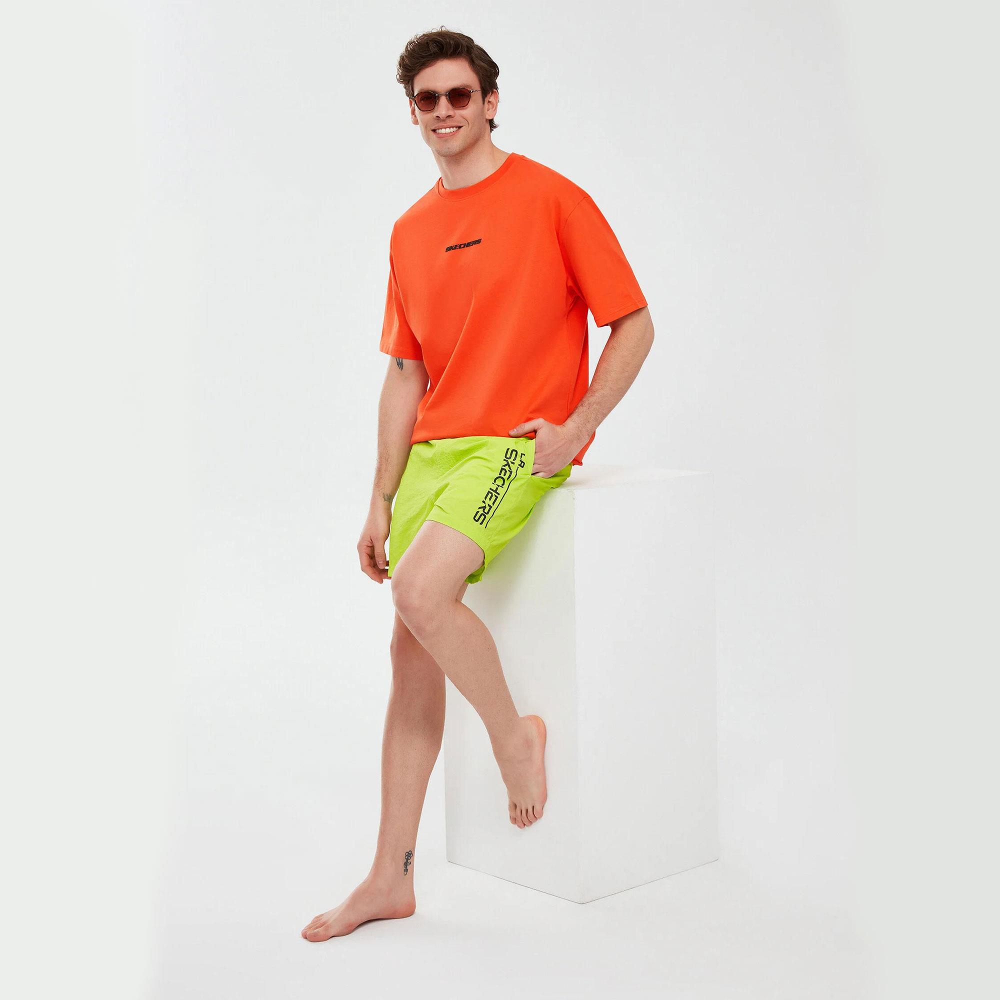 Swimwear M 5 inch Swimshort - GÜMÜŞ/KIRMIZI