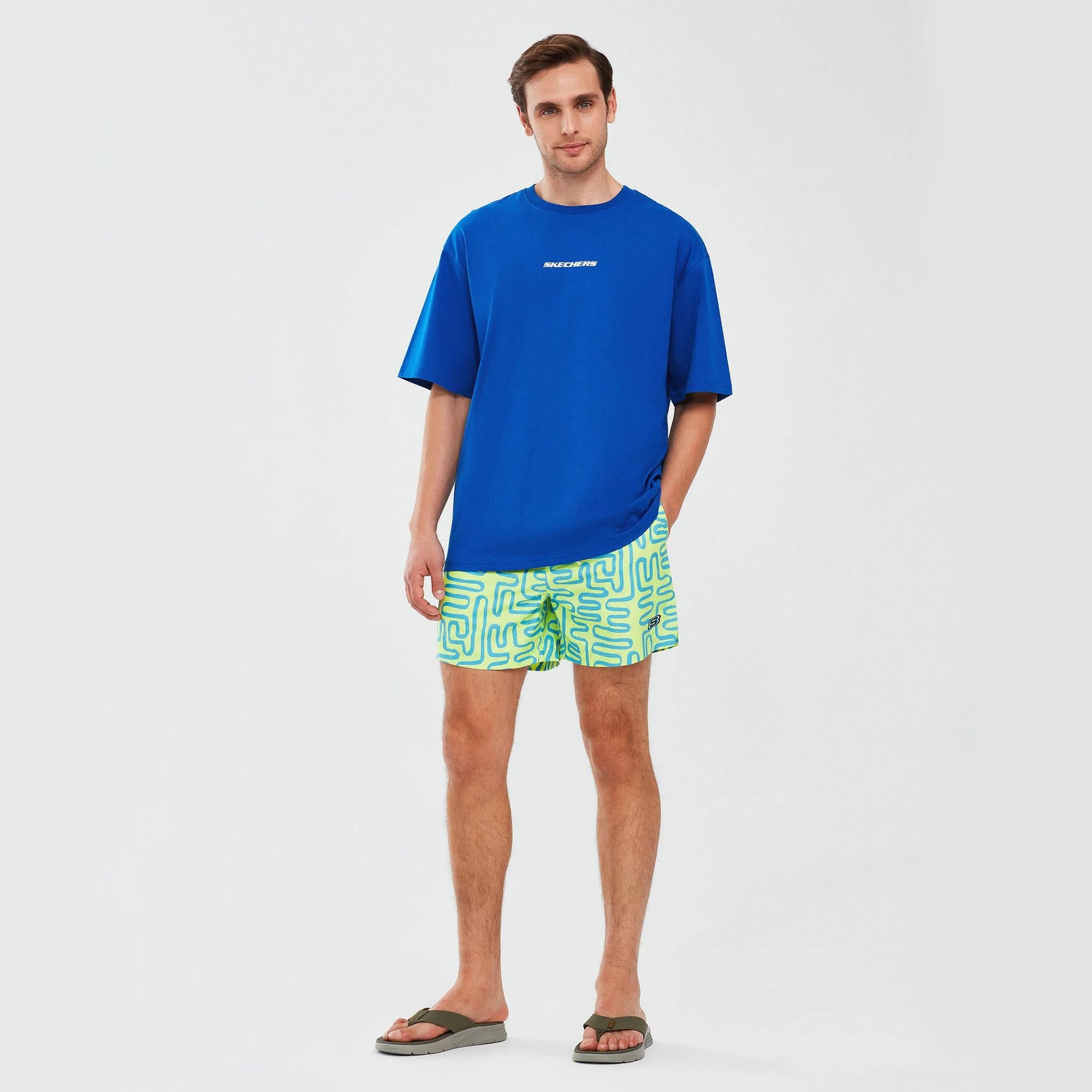 Swimwear M 5 inch Swimshort - GÜMÜŞ/KIRMIZI
