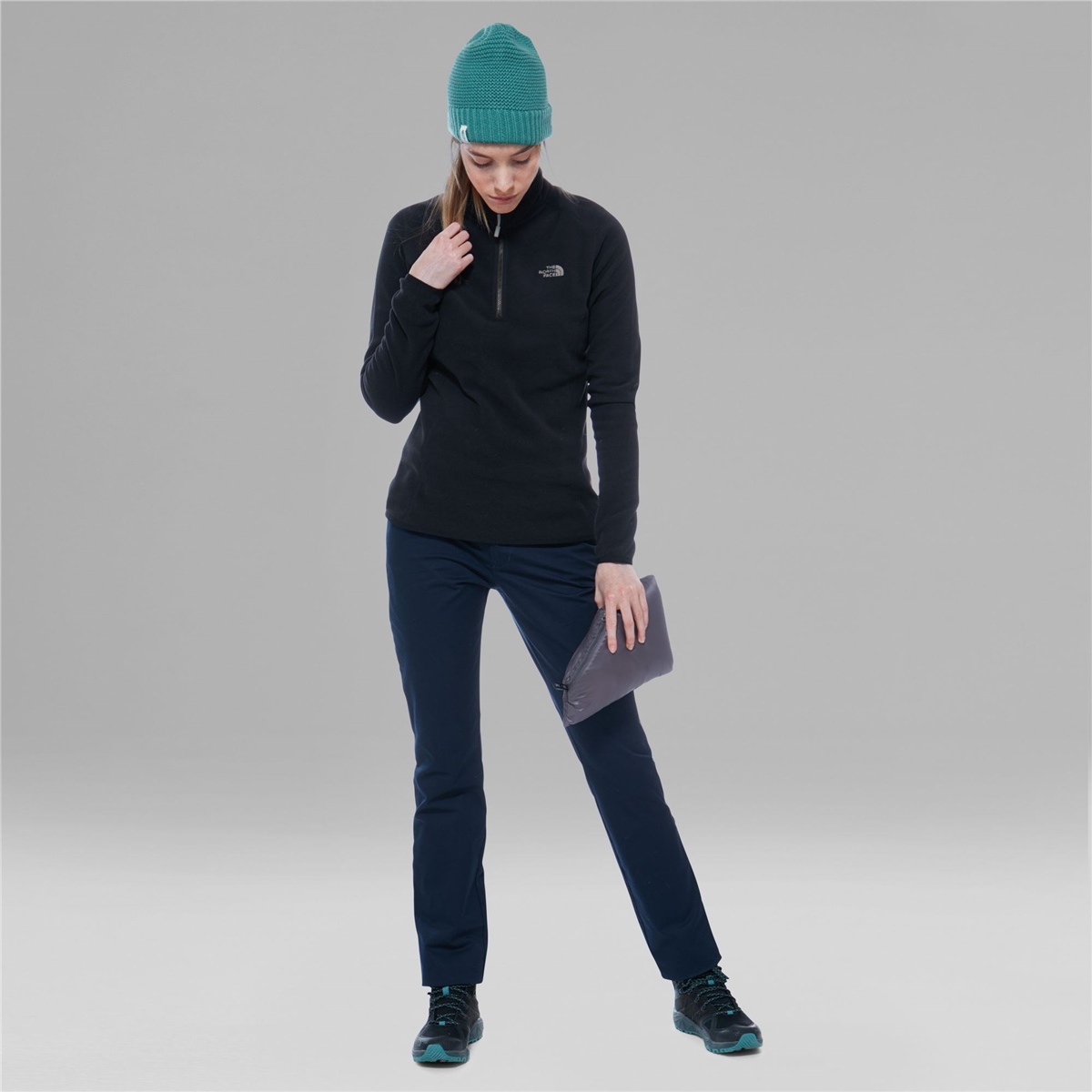 The North Face W 100 Glacier 1/4 Zip Bayan Sweatshirt 