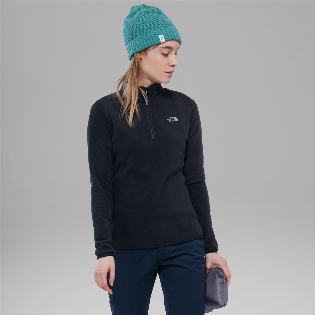 The North Face W 100 Glacier 1/4 Zip Bayan Sweatshirt 