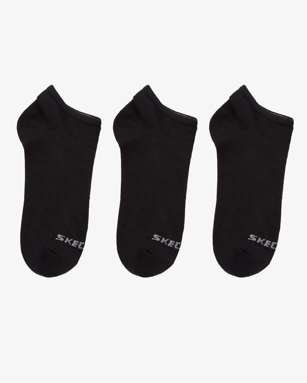 U 3 Pack No Show Socks - SİYAH