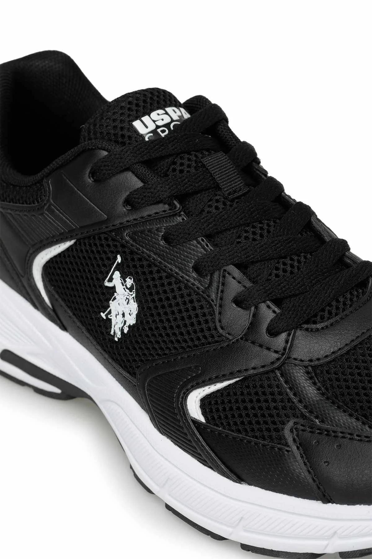 U.S. POLO ASSN. 4M FELIX 4FX ERKEK AYAKKABI - SİYAH/BEYAZ