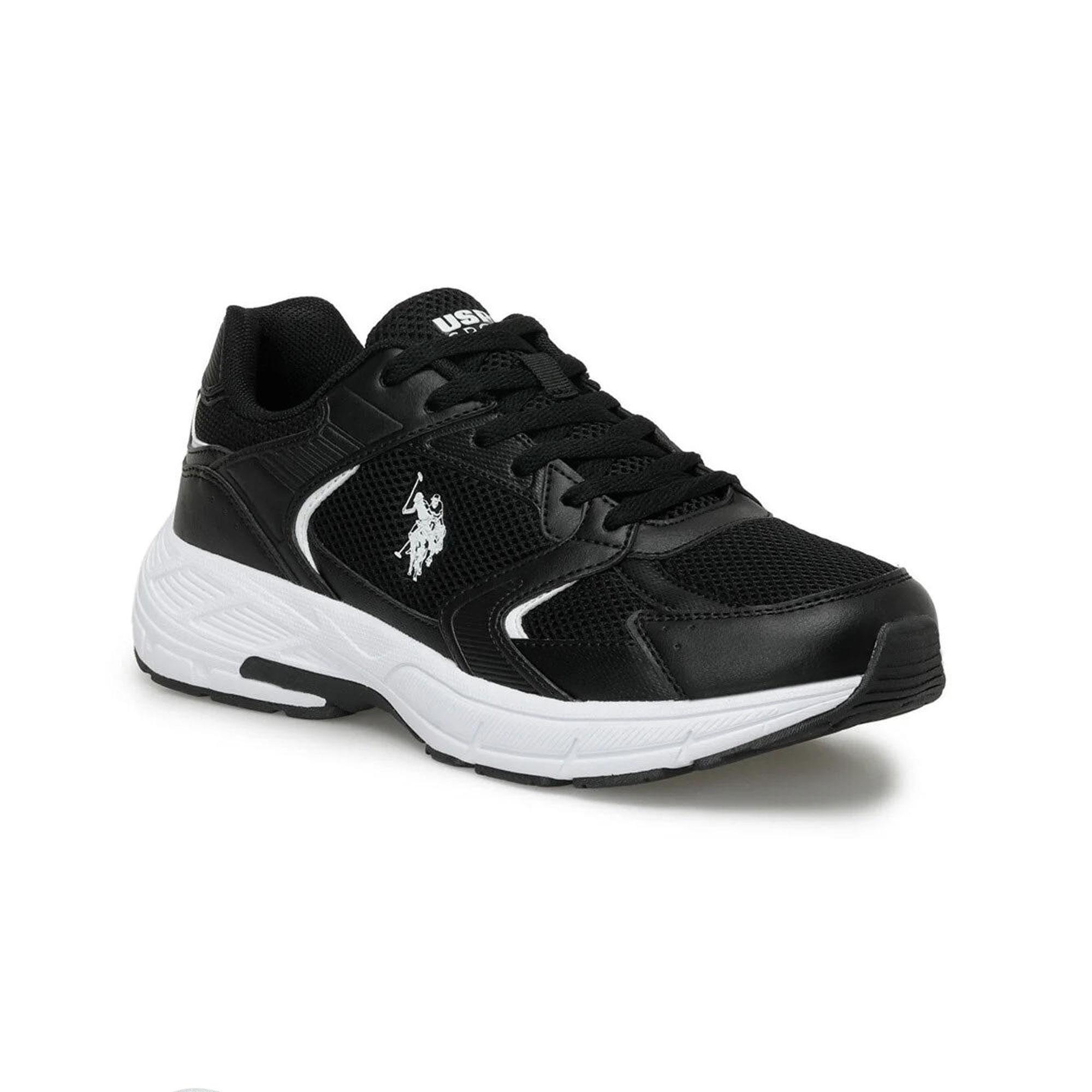 U.S. POLO ASSN. 4M FELIX 4FX ERKEK AYAKKABI - SİYAH/BEYAZ