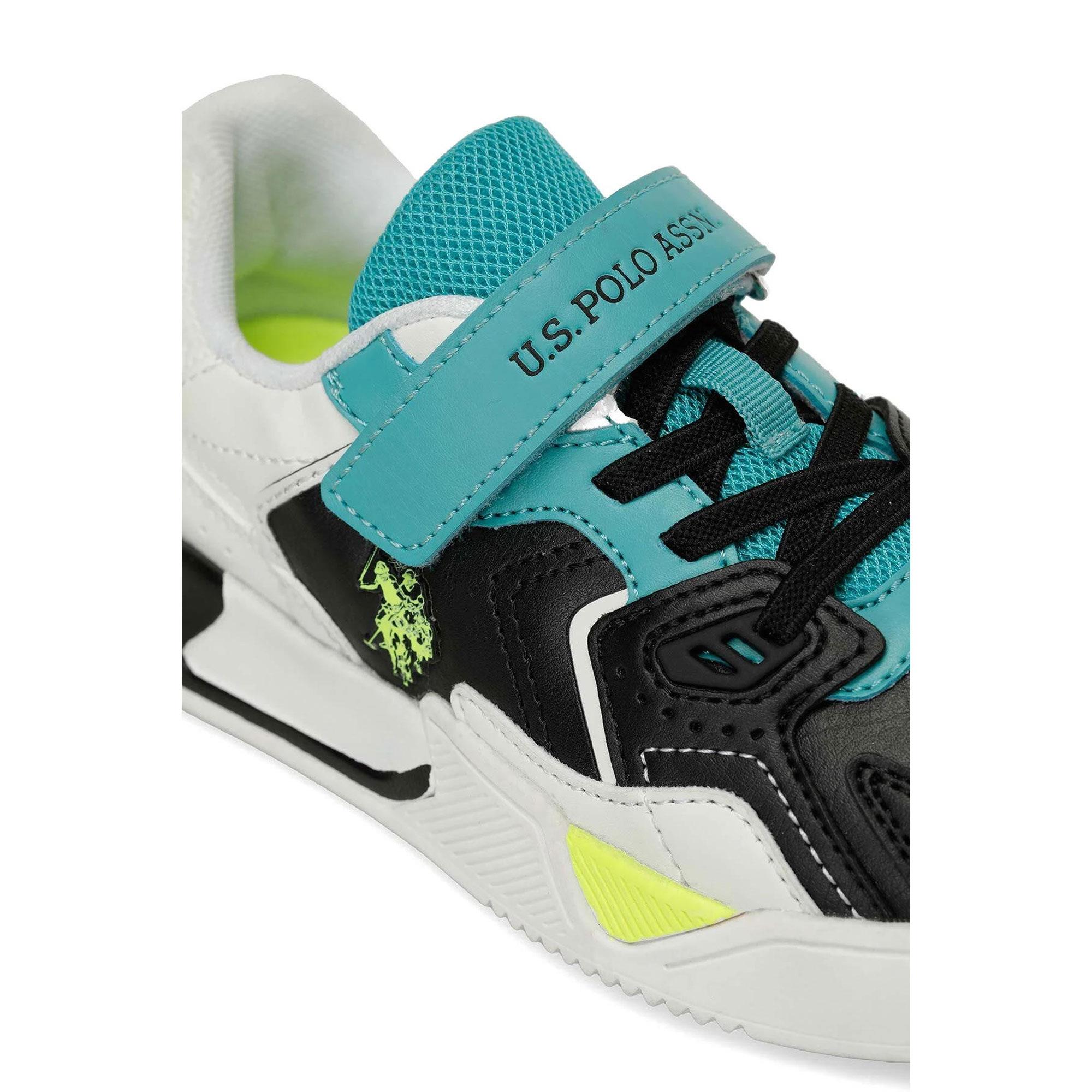 U.S. POLO ASSN. DENVER JR  4PR ÇOCUK AYAKKABI - BEYAZ