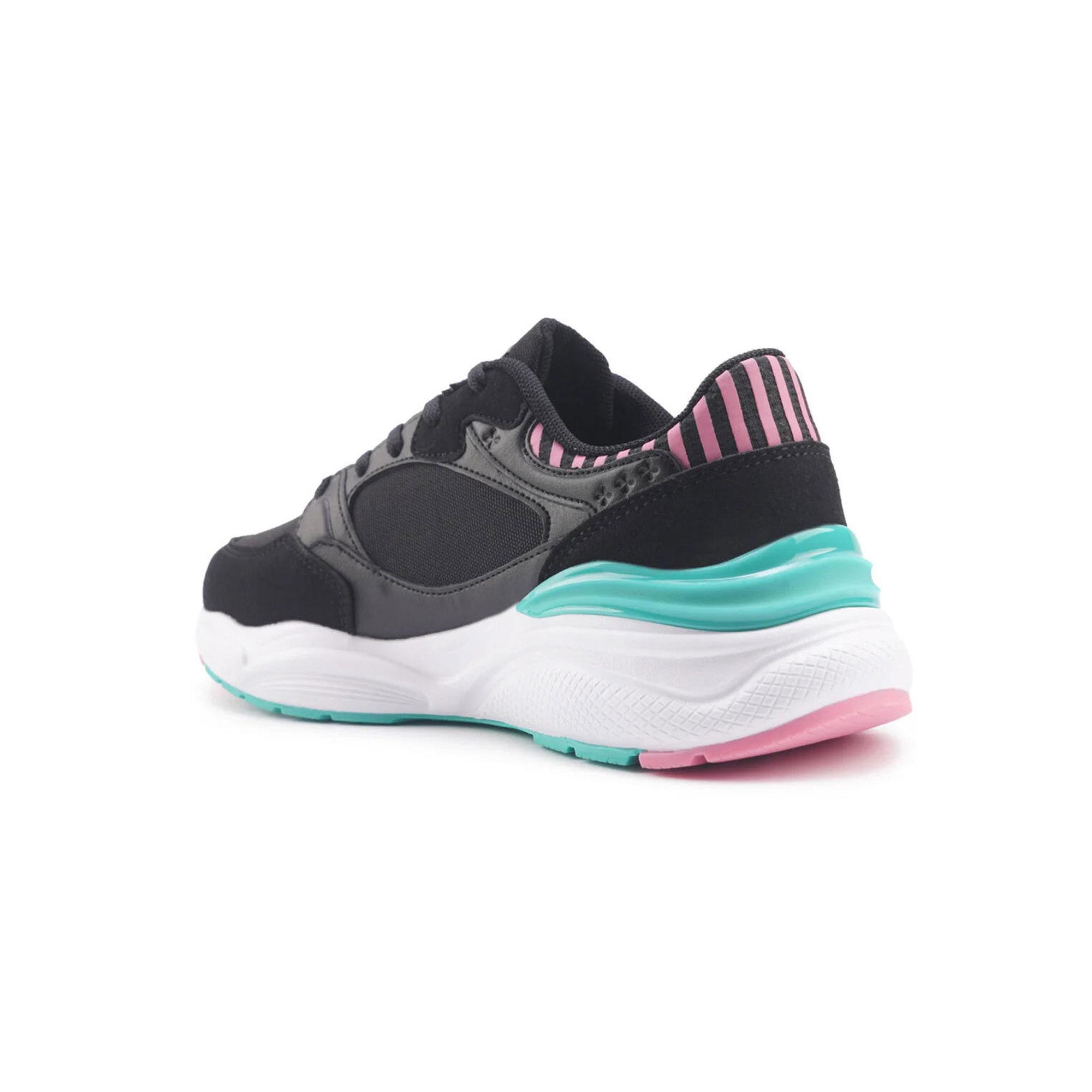 U.S. POLO ASSN. 4M BLOSSOM 4FX KADIN AYAKKABI - SİYAH/YEŞİL