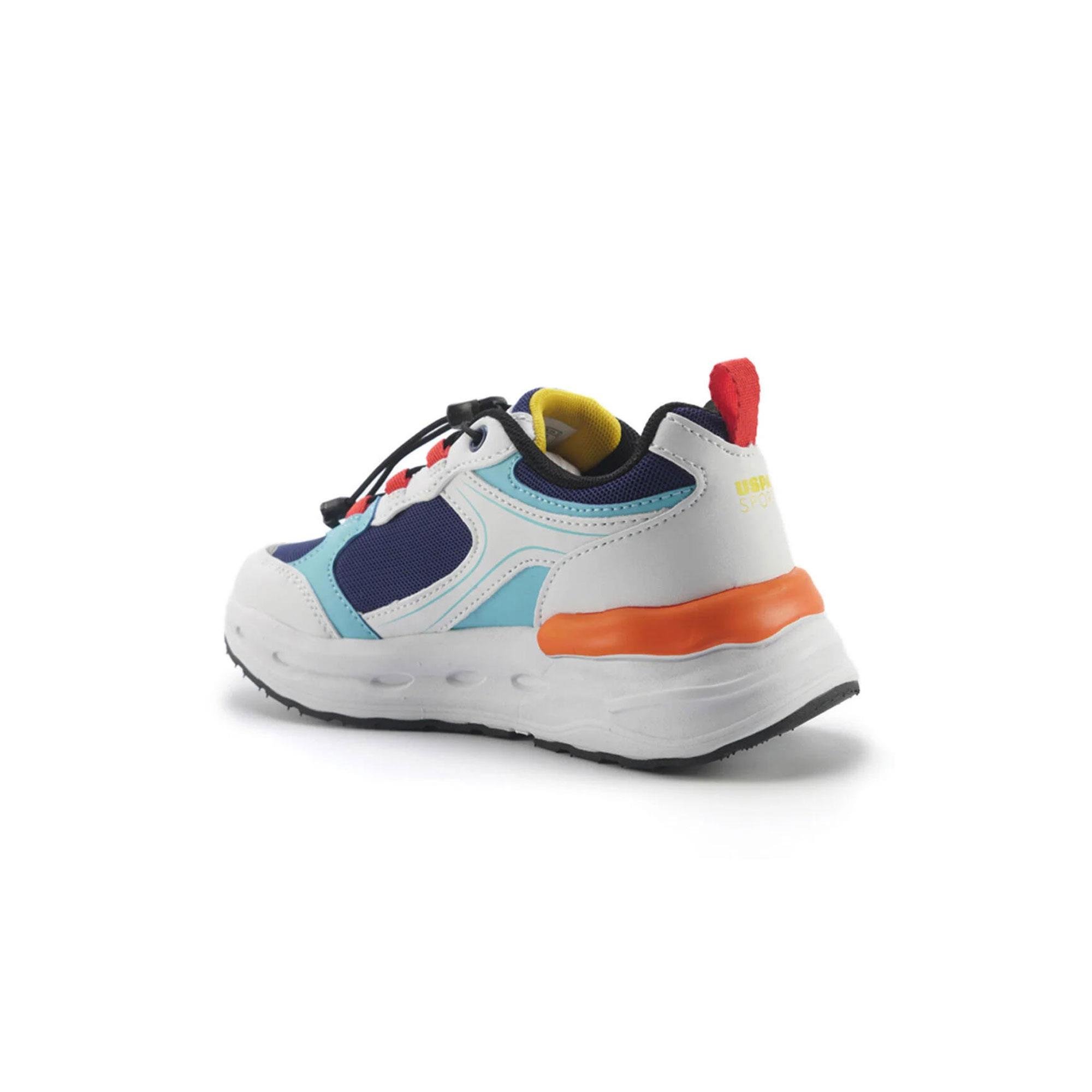 U.S. POLO ASSN. SANTANA JR 5FX ERKEK COCUK AYAKKABI - BEYAZ