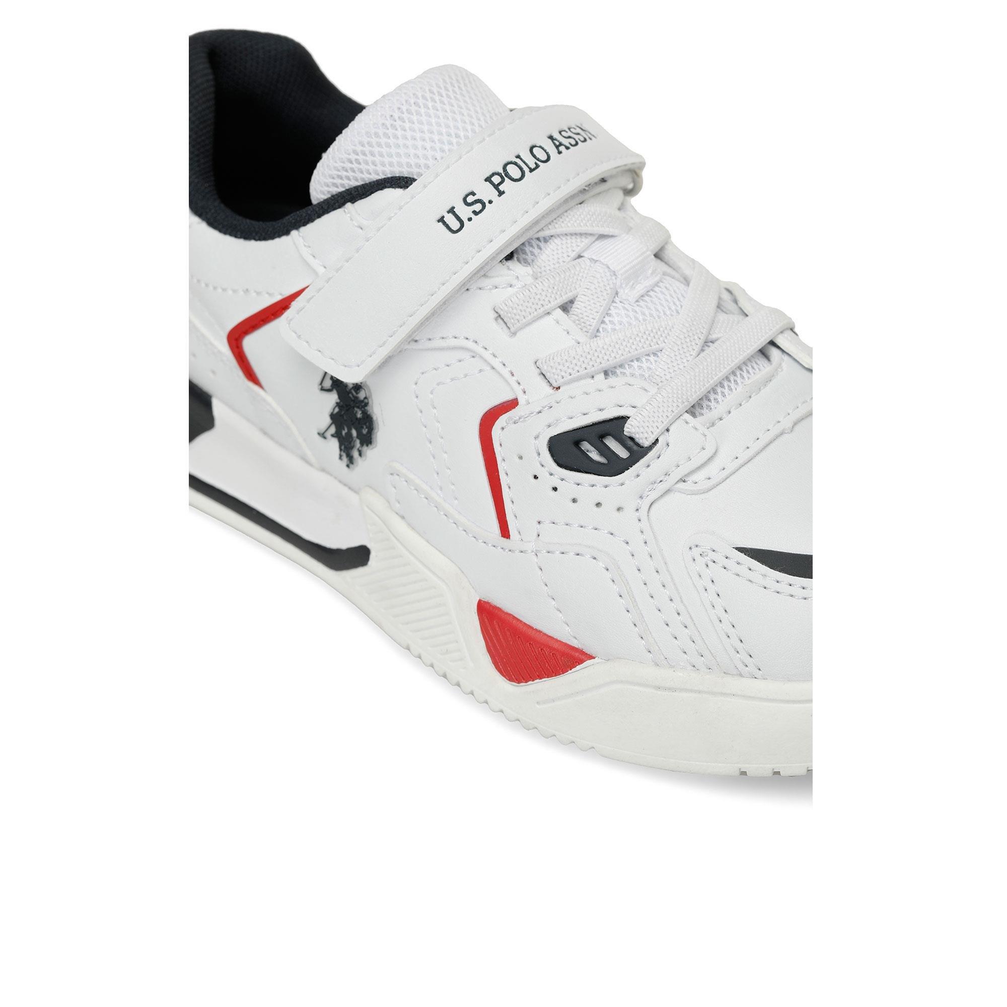 U.S. POLO ASSN. DENVER JR  4PR ÇOCUK AYAKKABI - BEYAZ
