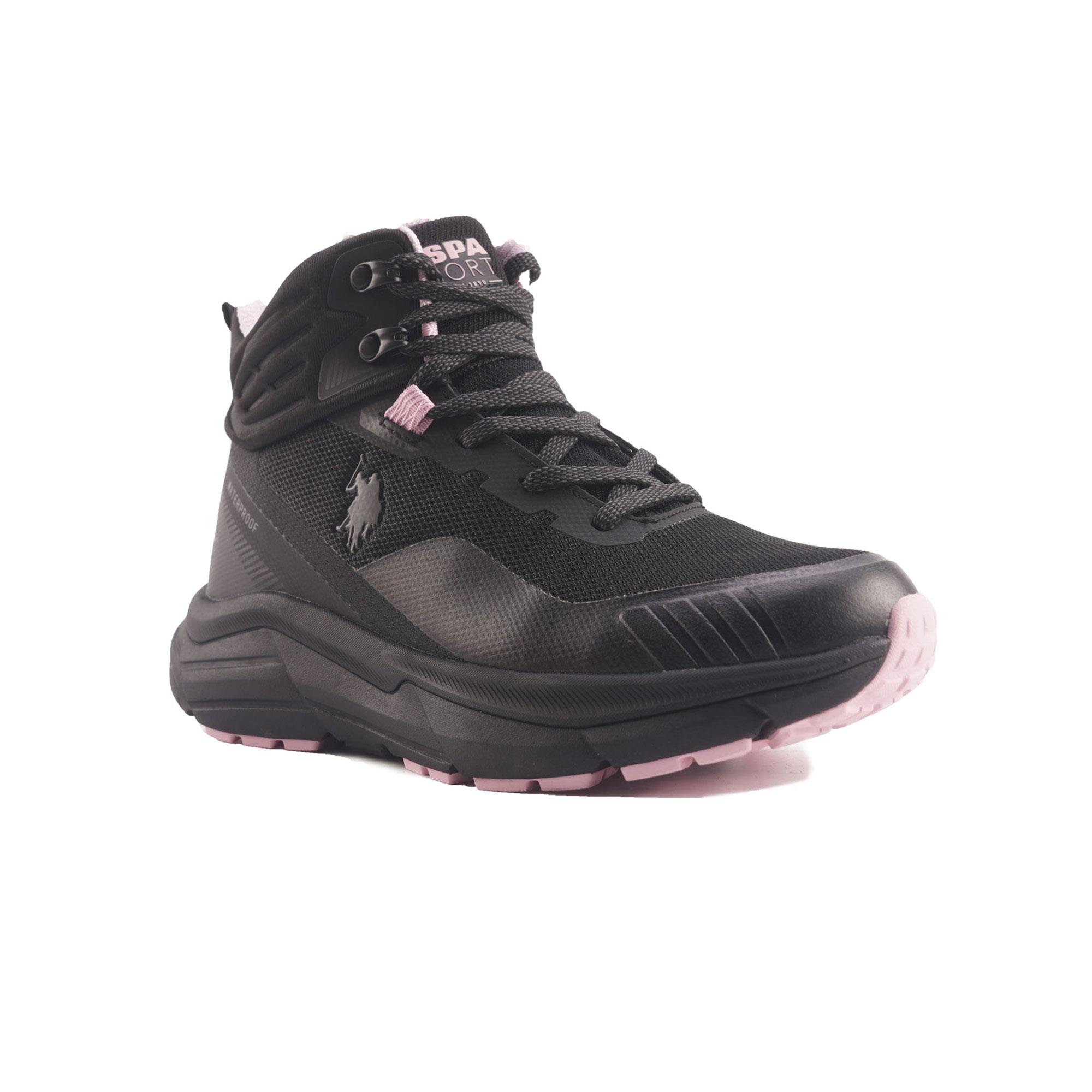 U.S. POLO ASSN. GERRARD HI W KADIN AYAKKABI - SİYAH