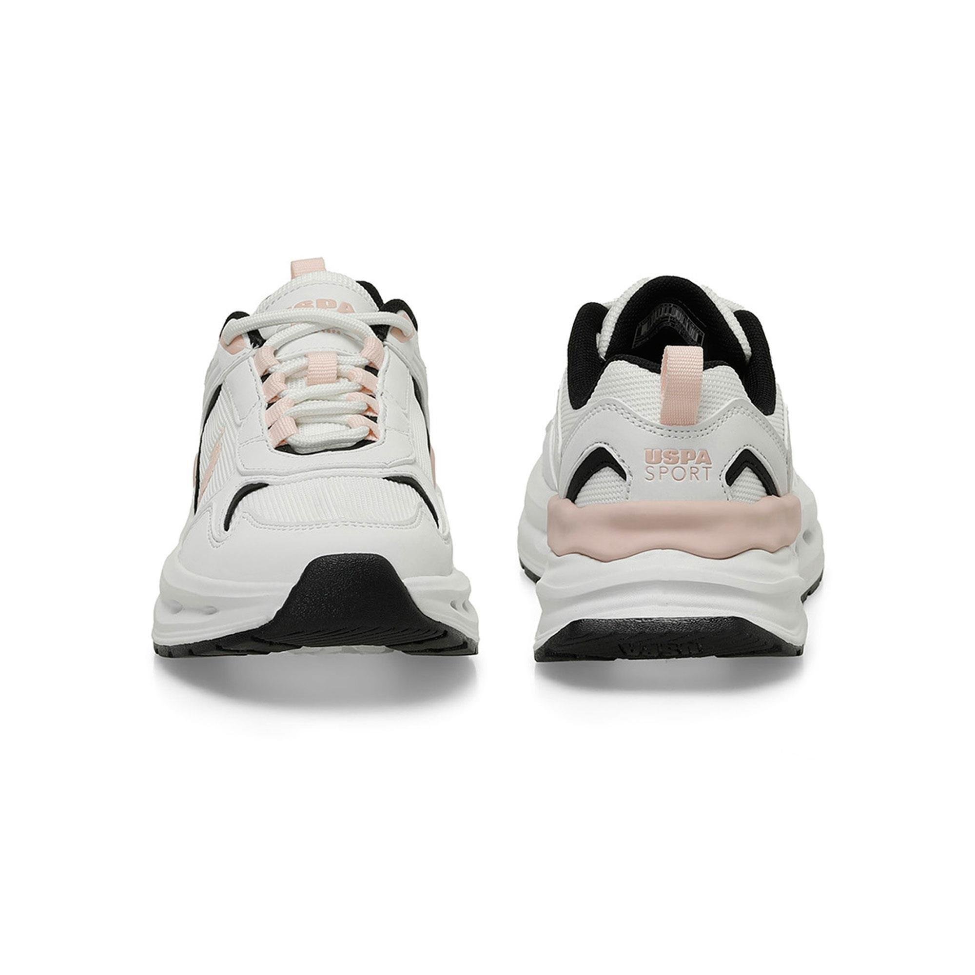 U.S. POLO ASSN. 4M JACKY WMN 4FX KADIN AYAKKABI - BEYAZ/PEMBE