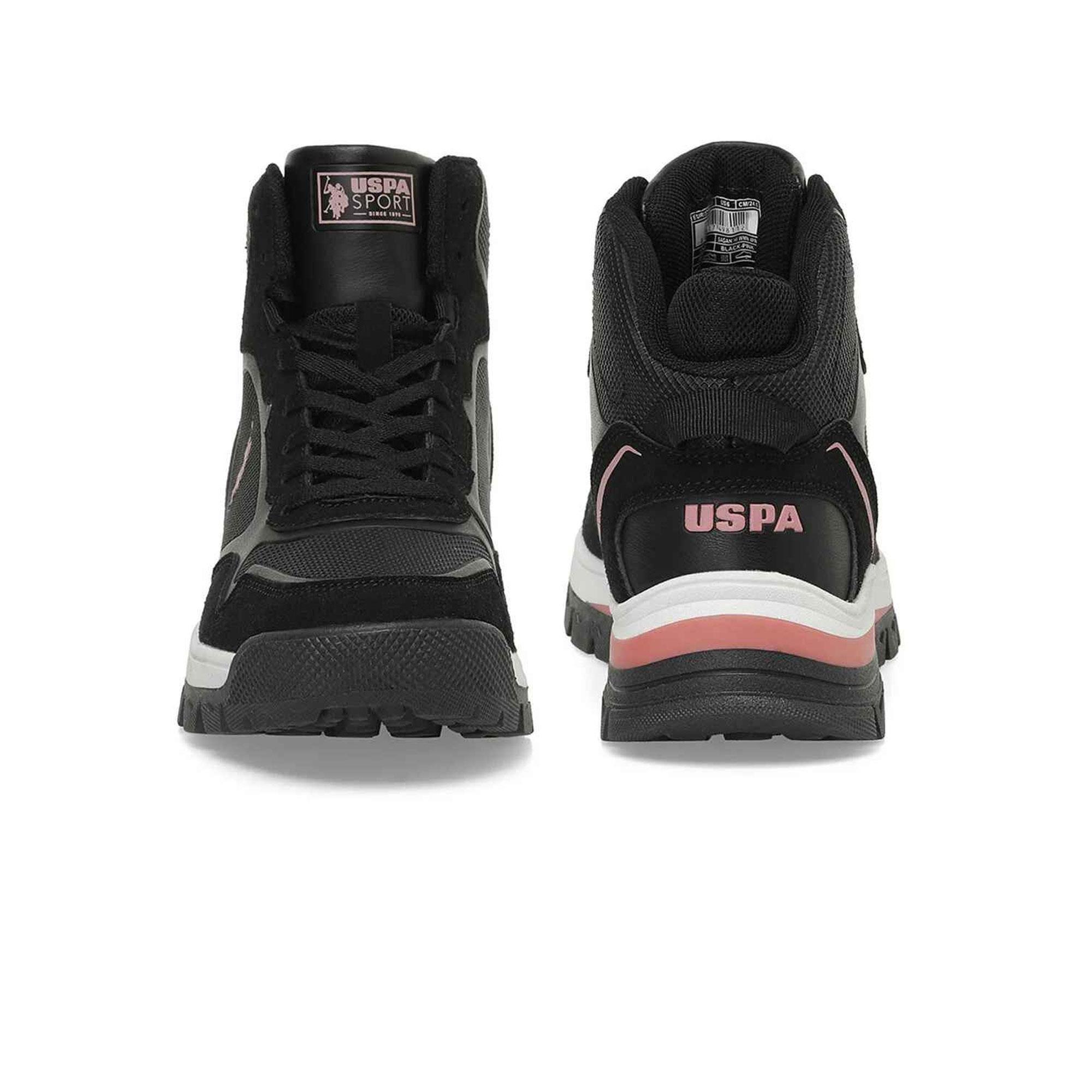 U.S. POLO ASSN. SAGAN HI WMN KADIN AYAKKABI - SİYAH