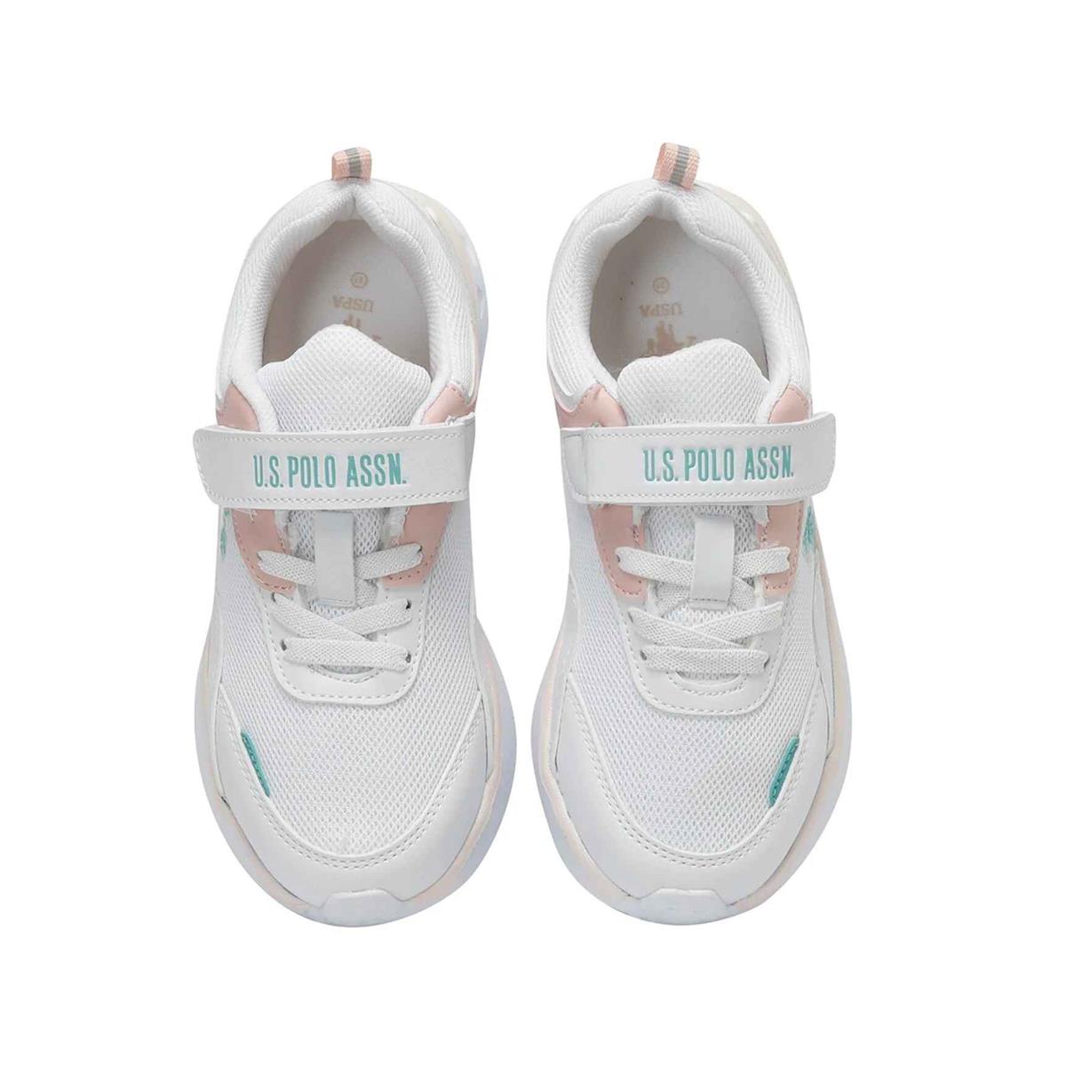 U.S.POLO ANCHOR ÇOCUK AYAKKABI - BEYAZ/PUDRA