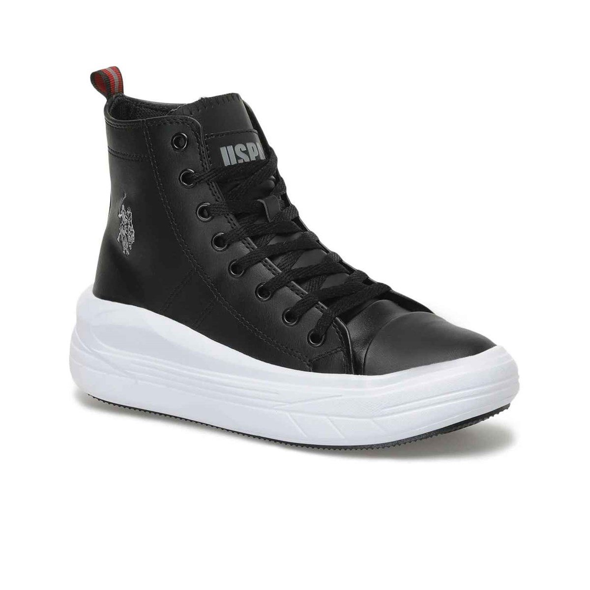 U.S.POLO CLEMENTINE KADIN AYAKKABI - SİYAH/BEYAZ