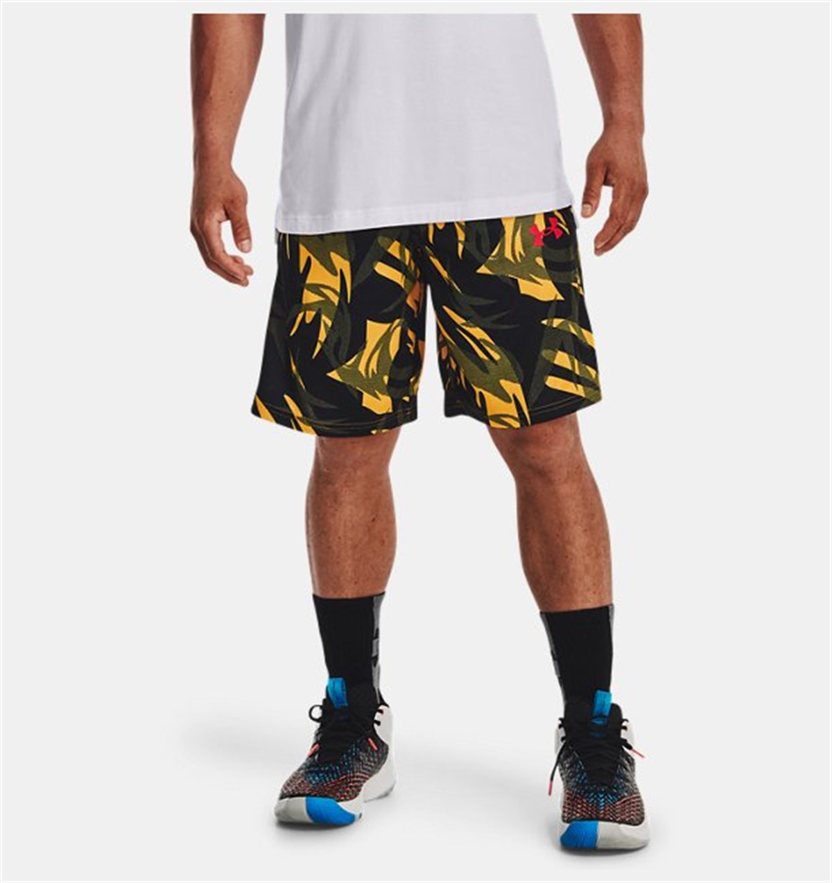 UA BASELINE 10'' PRINT SHORT - BEYAZ(SÜET)