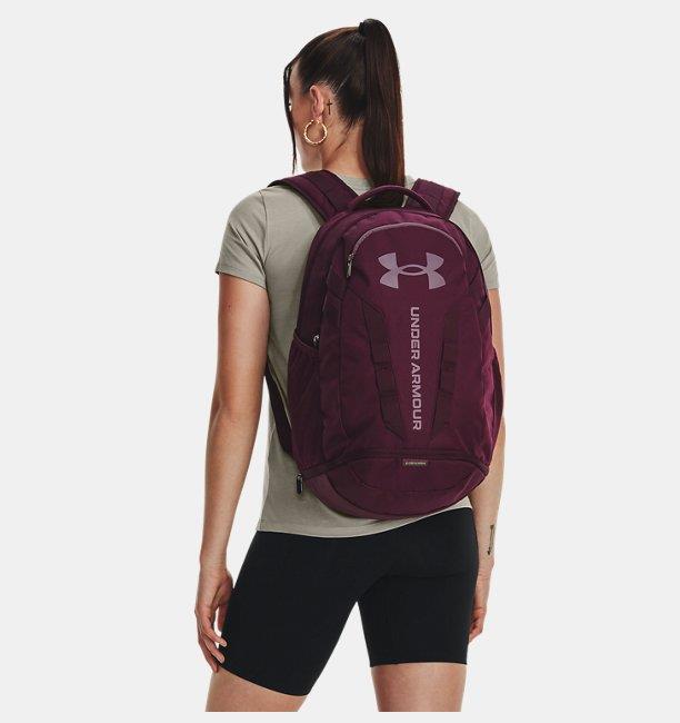 UA Hustle 5.0 Backpack - LACİ/KIRMIZI