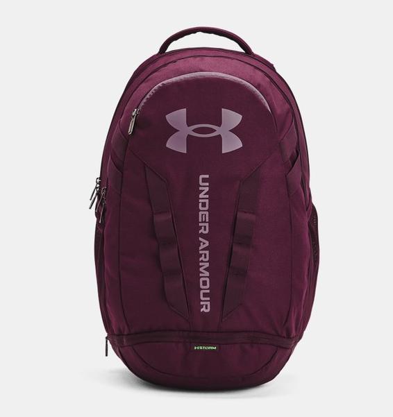 UA Hustle 5.0 Backpack - LACİ/KIRMIZI