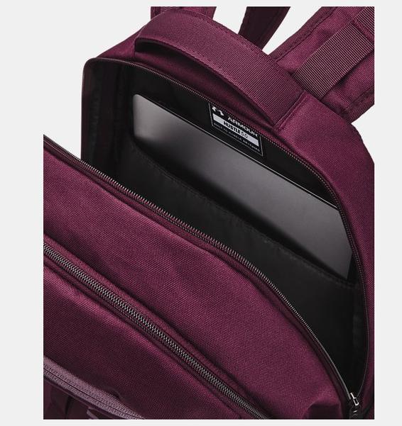 UA Hustle 5.0 Backpack - LACİ/KIRMIZI