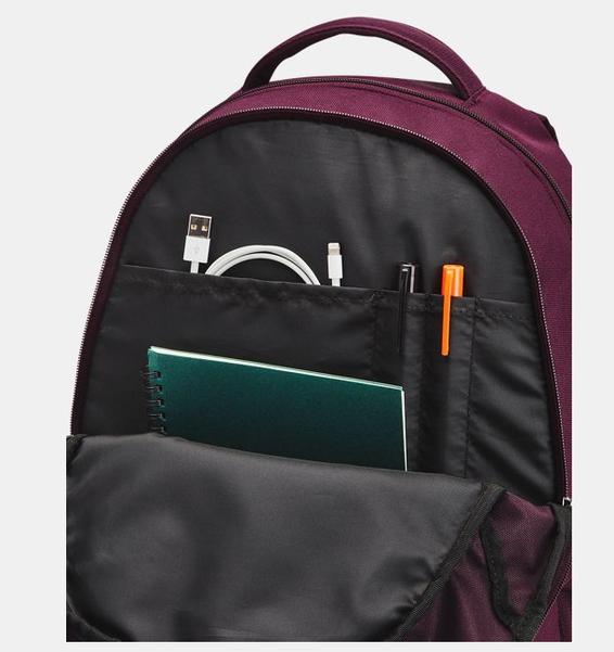 UA Hustle 5.0 Backpack - LACİ/KIRMIZI