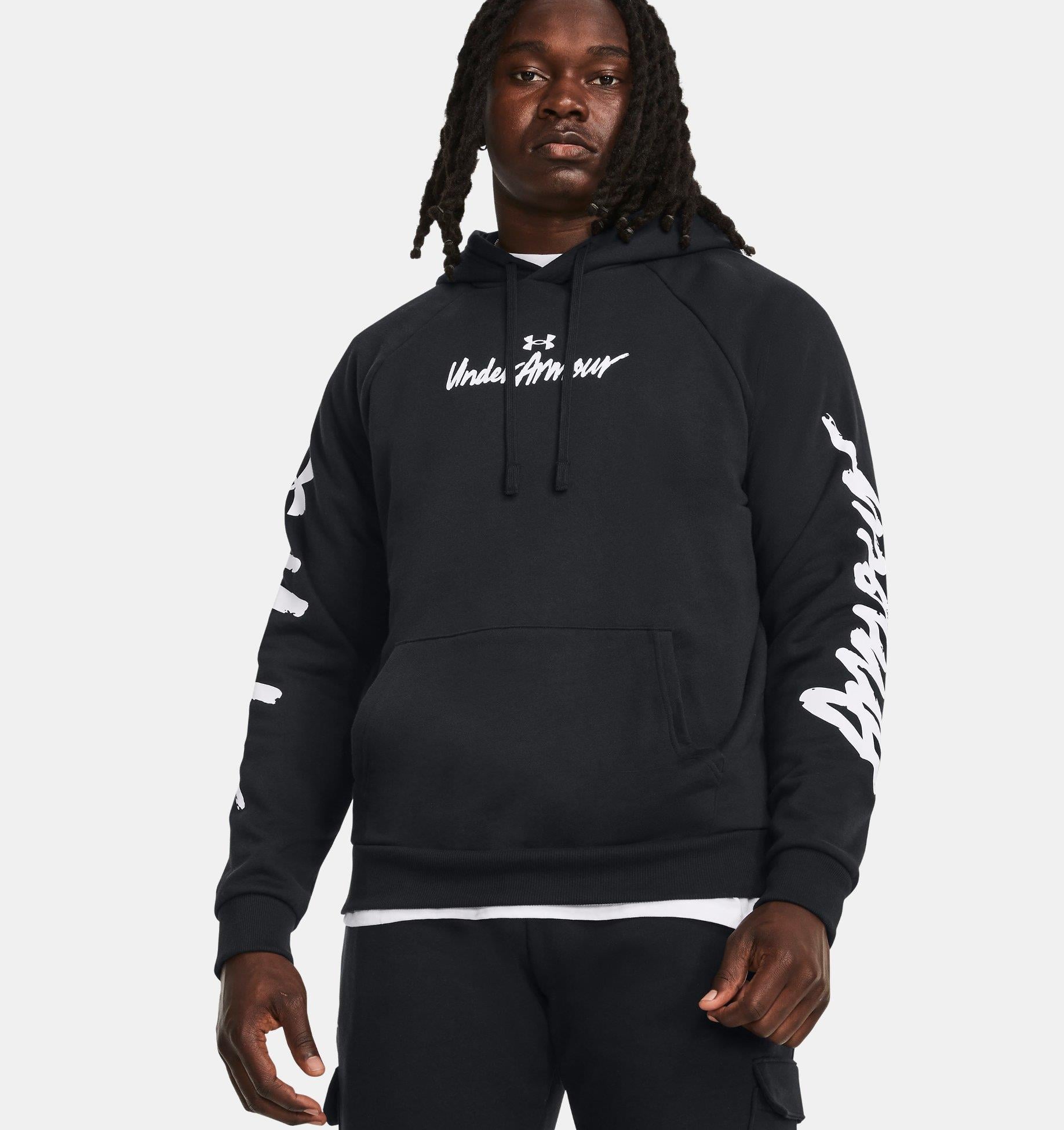 UA Rival Fleece Graphic HD - SİYAH
