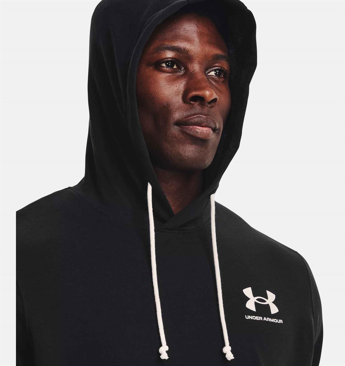 UA Rival Terry LC SS HD - SİYAH