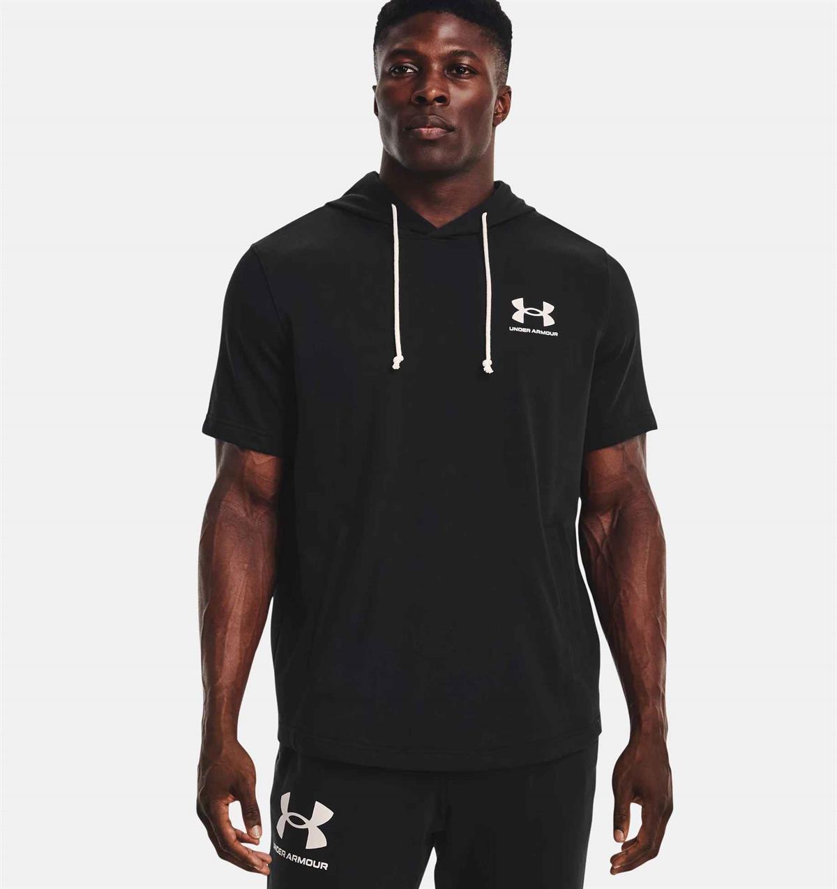 UA Rival Terry LC SS HD - SİYAH