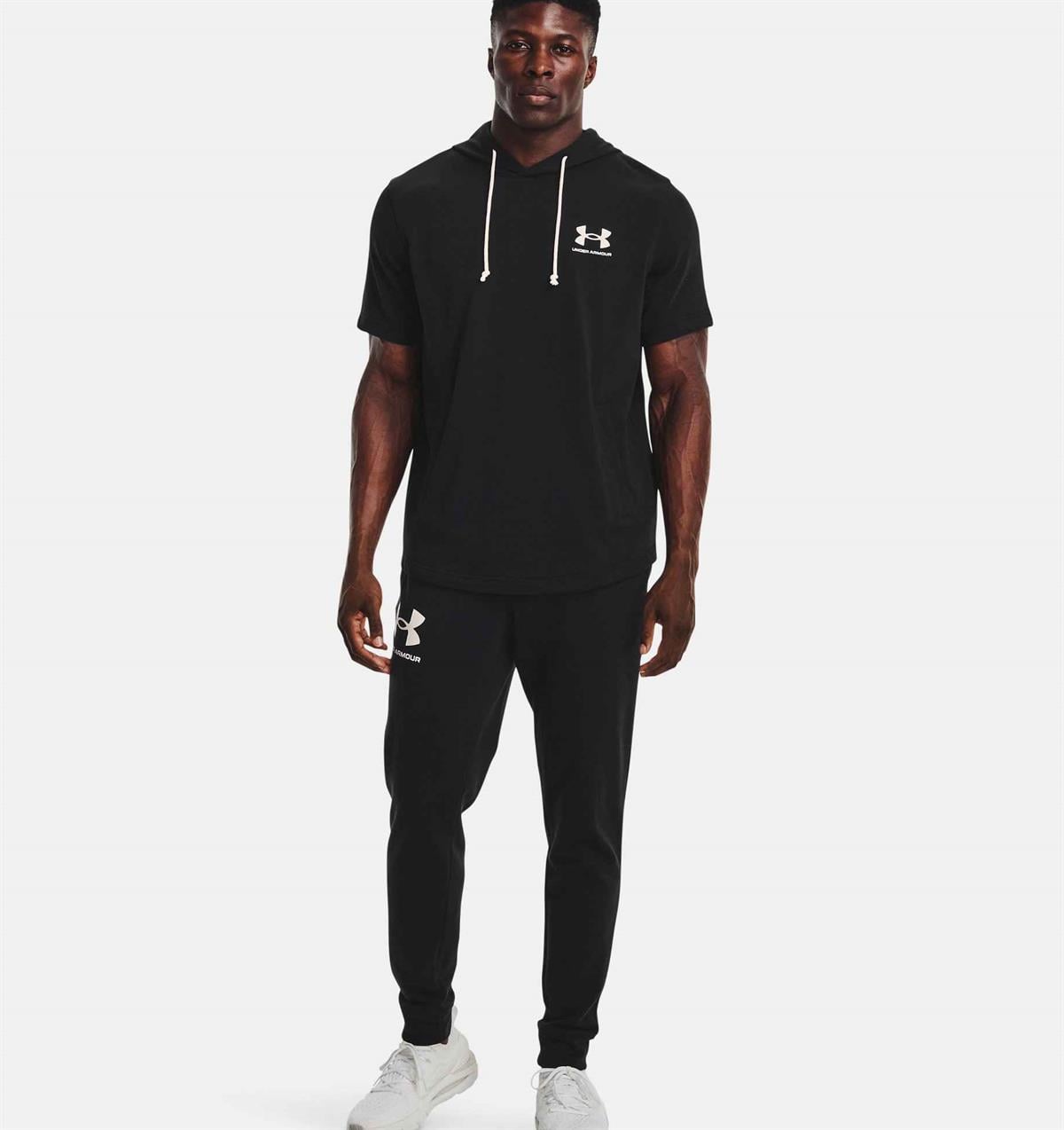 UA Rival Terry LC SS HD - SİYAH