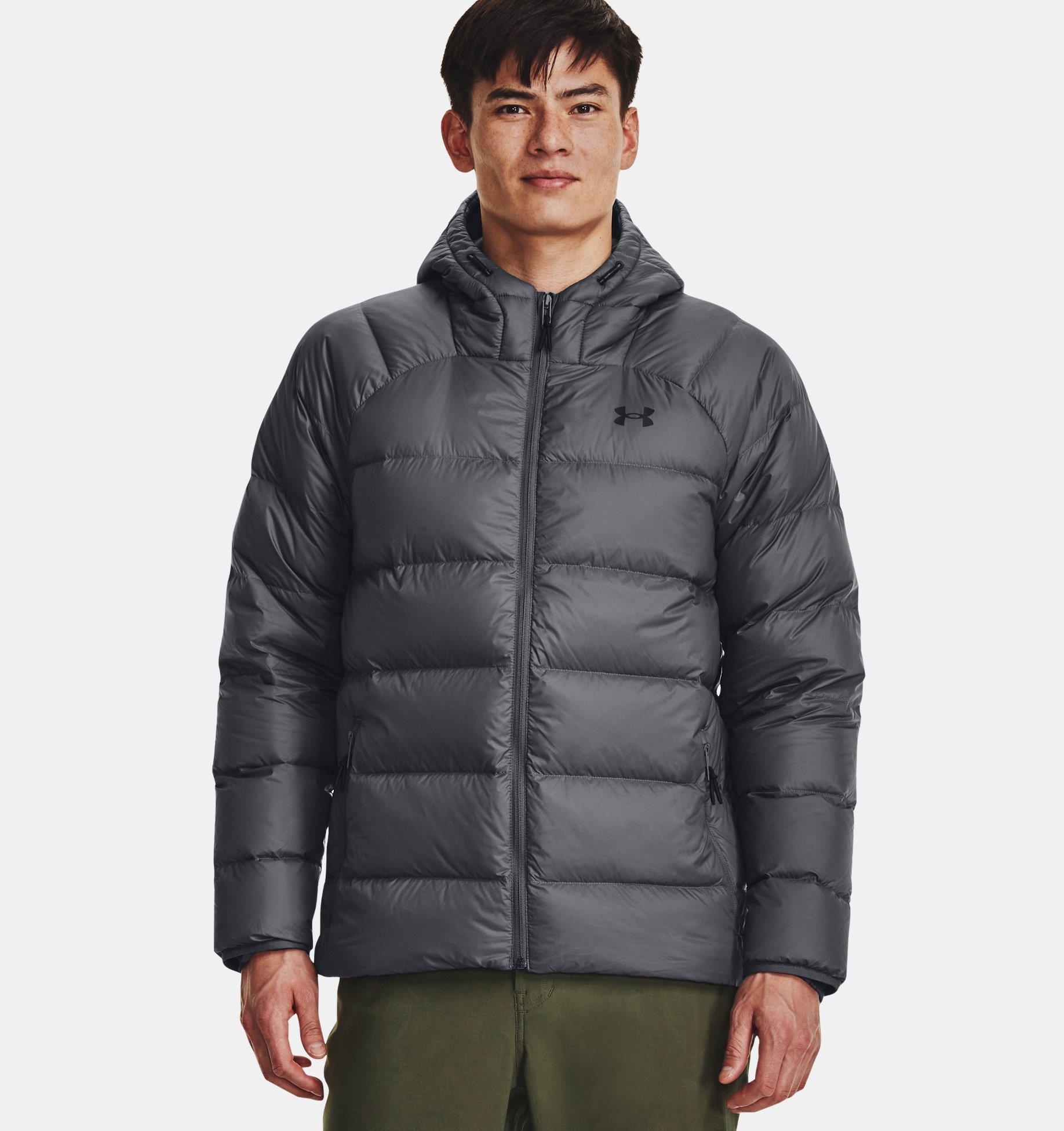 UA STRM ARMOUR DOWN 2.0 JKT - BEJ